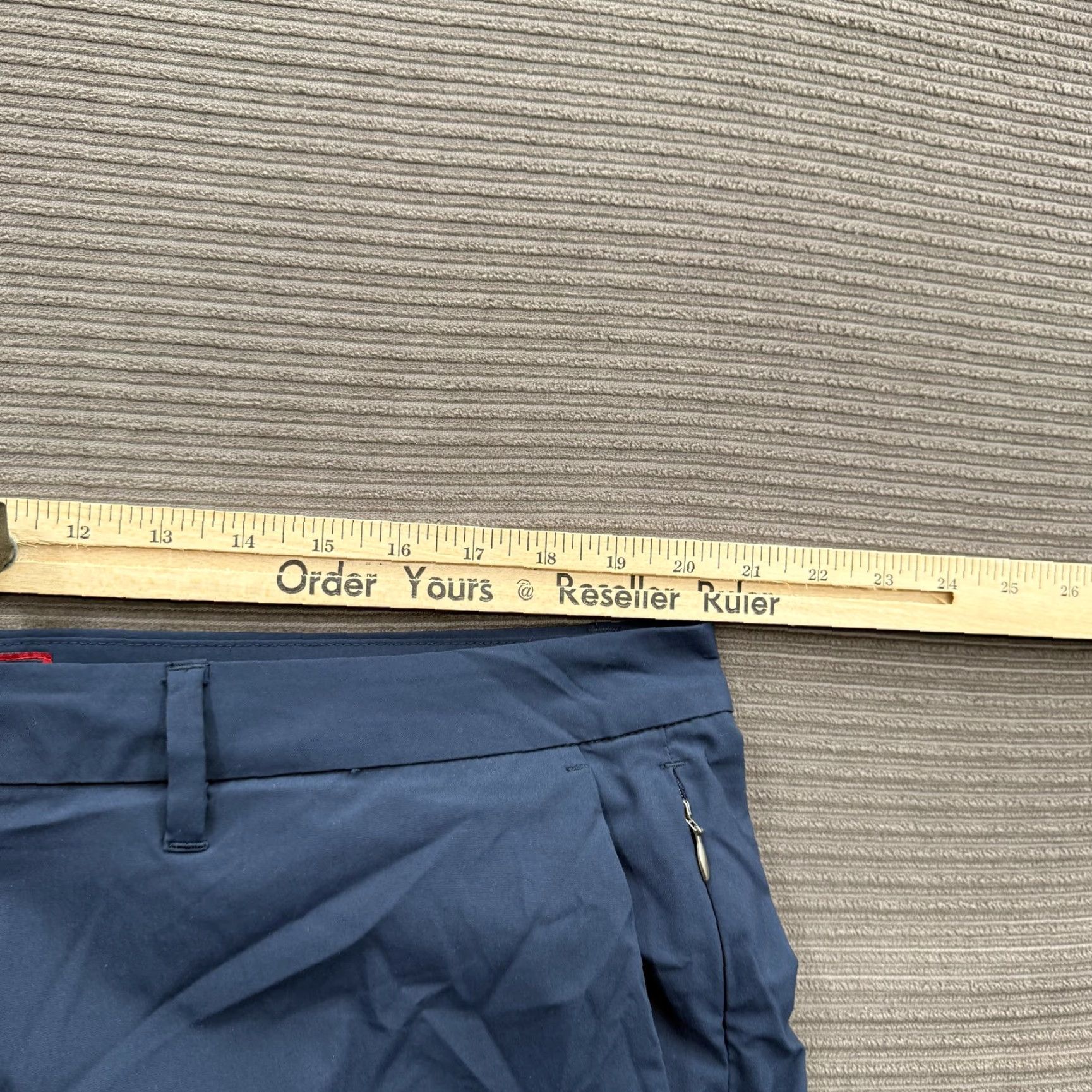 UNTUCKit UNTUCKit Pants Mens 40x32 Straight Fit Dress Casual Polyester Blue Regular Waist 40 Inseam 32 Chino Pocketed Flat Front Zip Mens Size US 40 / EU 56 - 4 Thumbnail
