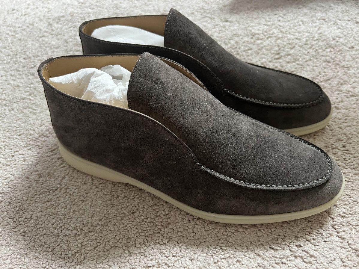 image of Loro Piana Open Walk Warm Grey Shoes, Men's (Size 8)