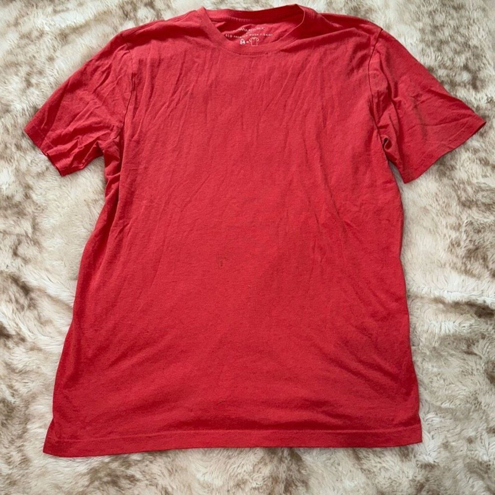 Banana Republic Banana Republic Relaxed Red Crewneck T-Shirt | Sz XL Tall Size US XL / EU 56 / 4 - 2 Thumbnail