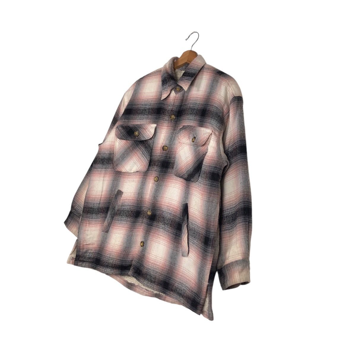 Japanese Brand 📌Vintage Chore Work Flannel Jacket Button Bayleaf Size US M / EU 48-50 / 2 - 3 Thumbnail