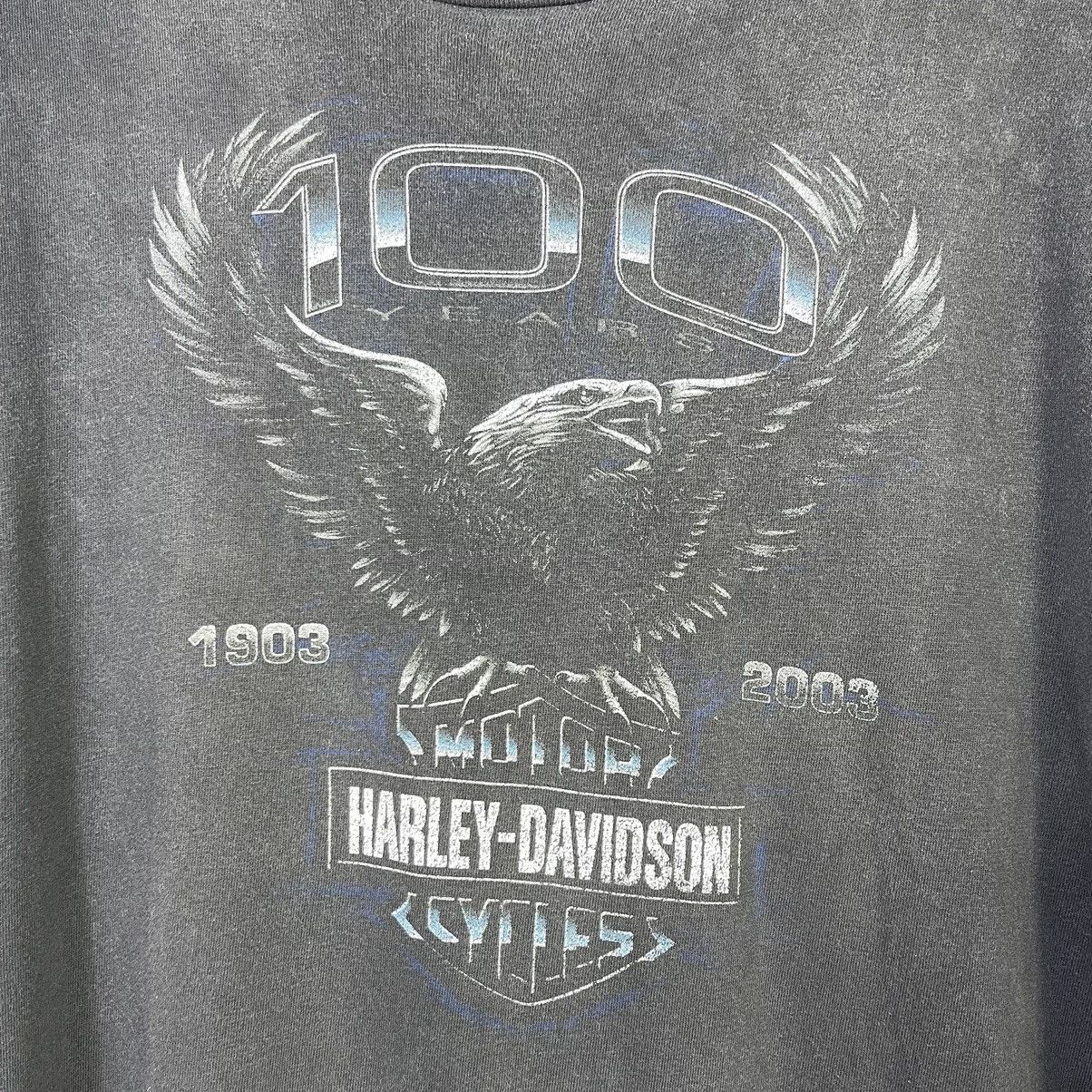 Harley Davidson × Vintage Vintage Harley Davidson 100 years Anniversary Fade Tee 🔥 Size US XL / EU 56 / 4 - 5 Thumbnail