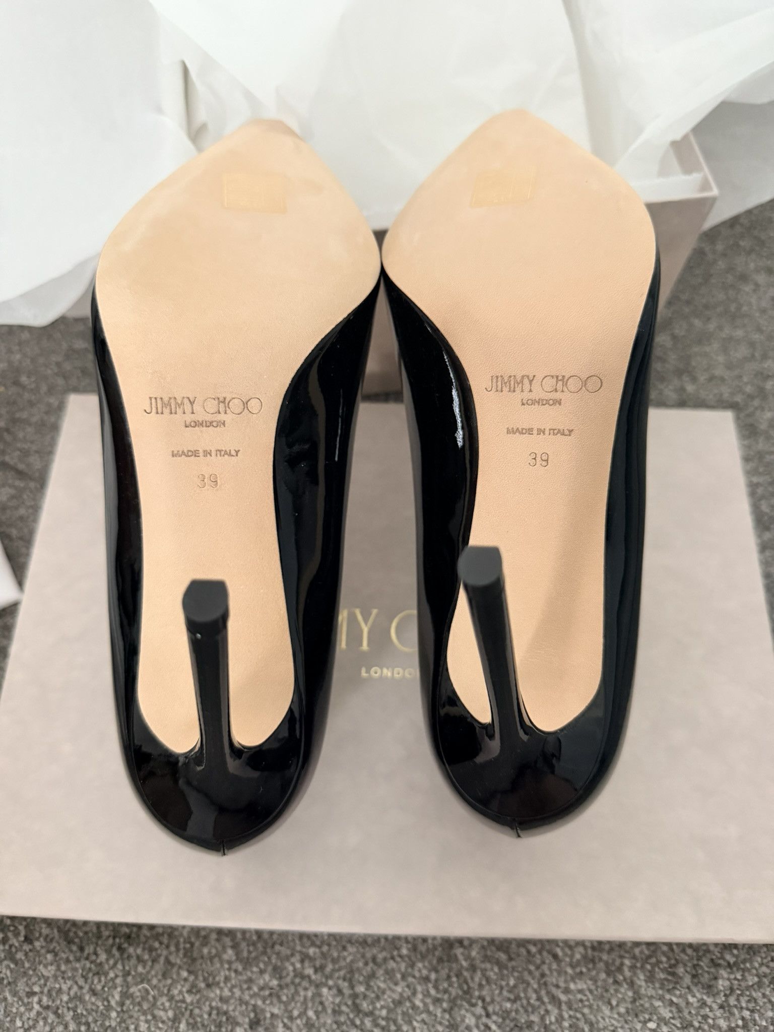 Jimmy Choo Jimmy Choo Romy 100 Black 39 EU Size US 9 / IT 39 - 6 Thumbnail