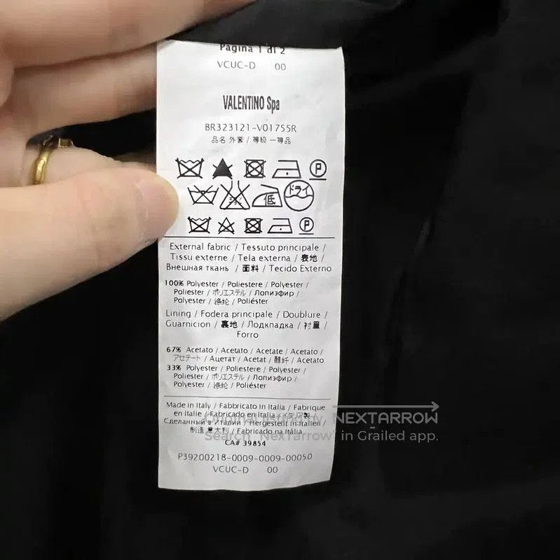 Valentino Black Cotton Women's Jacket for Spring .