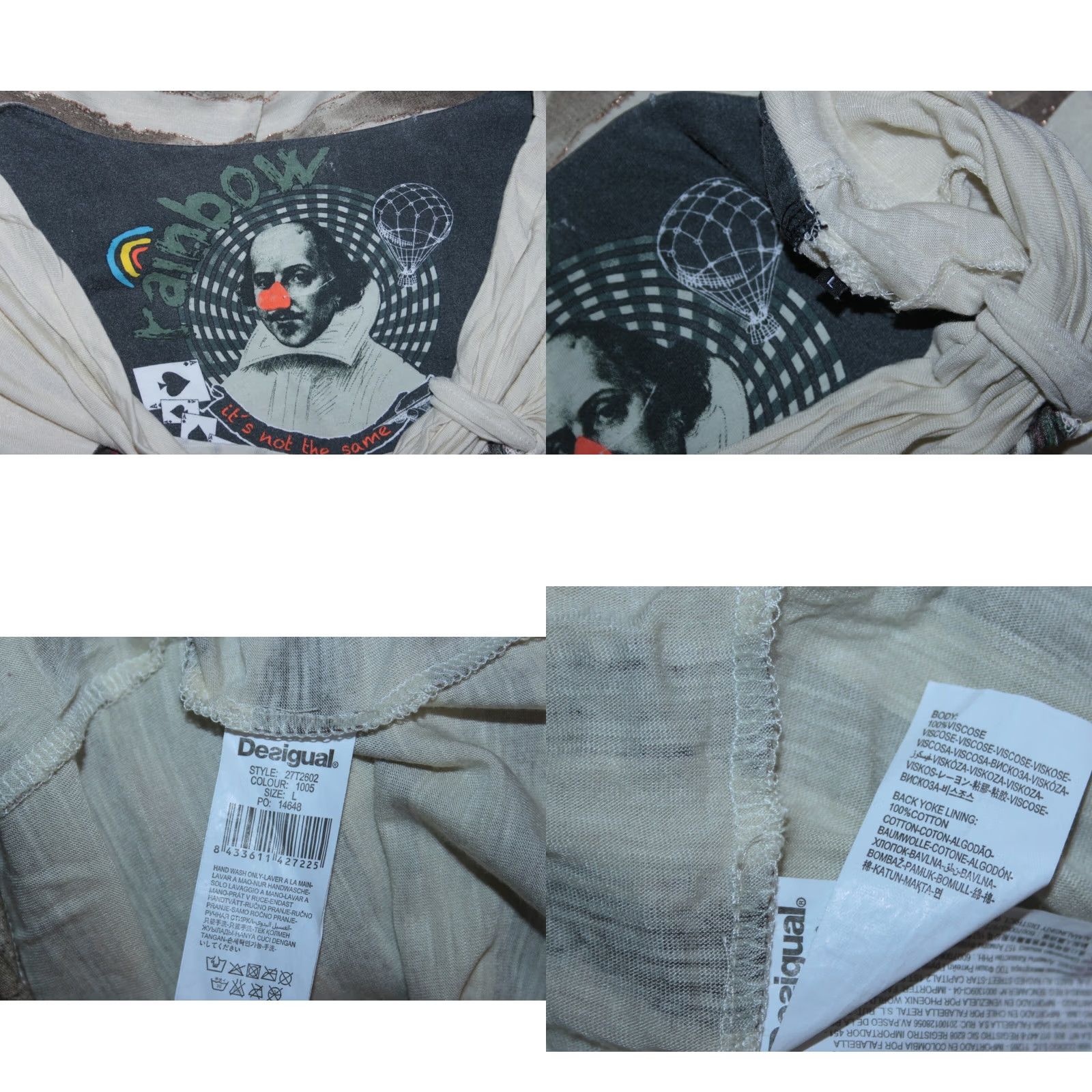 Desigual Desigual shirt tunic Size L womens 27T2602 Size L / US 10 / IT 46 - 8 Thumbnail