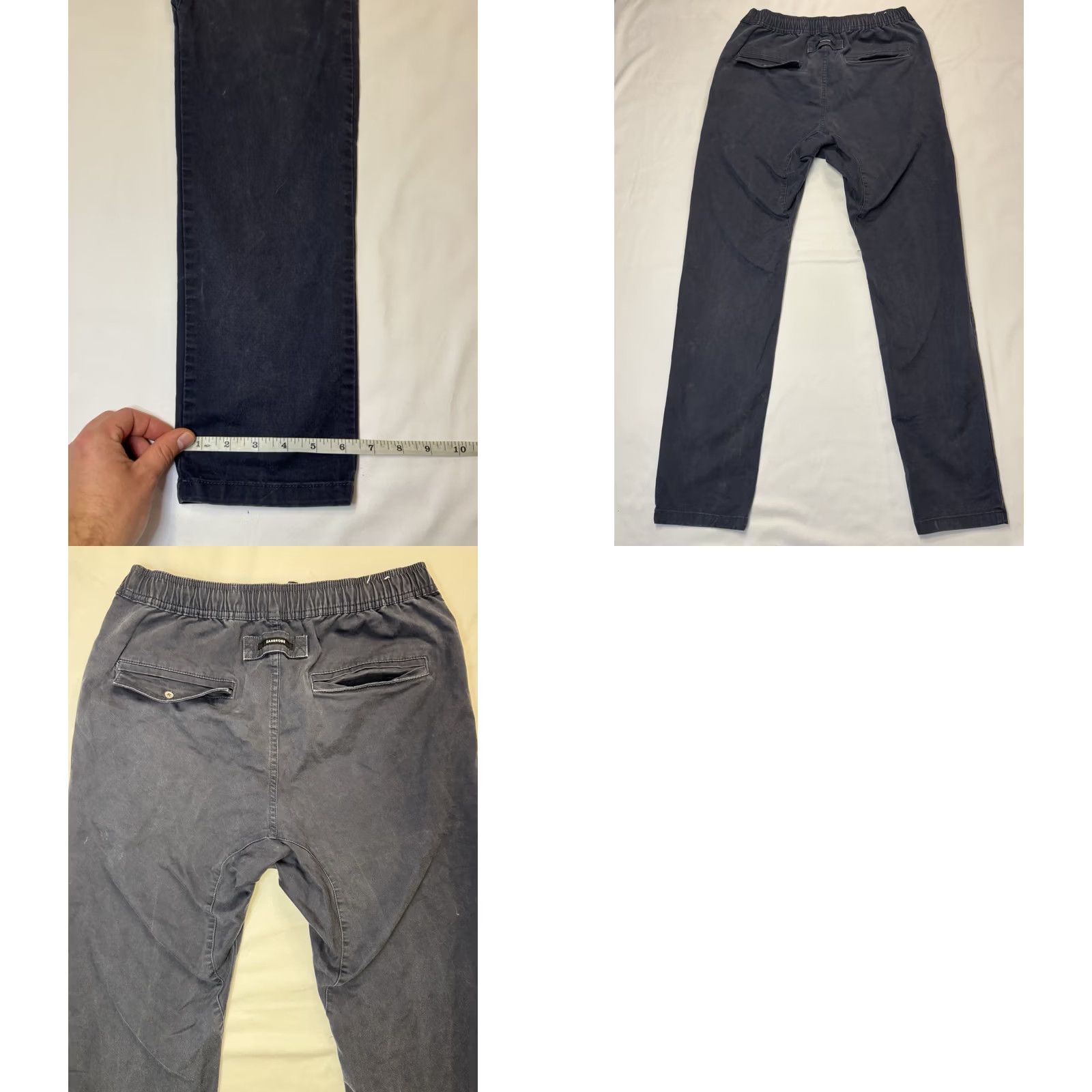 Zanerobe Zanerobe Pants Mens 34 Navy Blue Sureshot Jogger Streetwear Stretch Drawstring Casual Travel Size US 34 / EU 50 - 8 Thumbnail