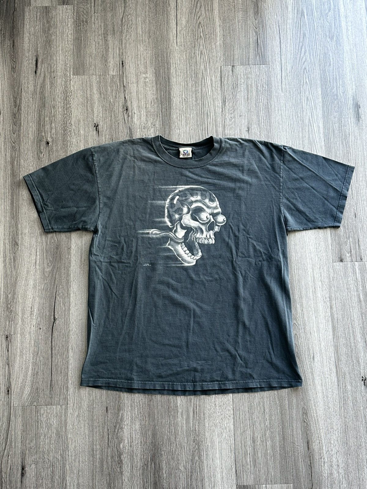 Liquid Blue Vintage y2k Liquid Blue Biker Tee Size US XL / EU 56 / 4 - 1 Thumbnail