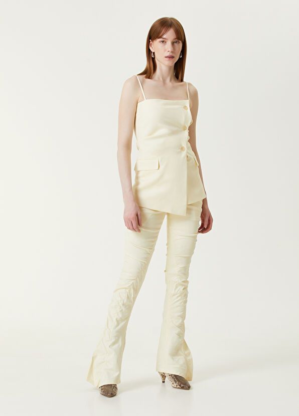 Acne Studios o1y0725 Casual Pant in Cream Size 28" / US 6 / IT 42 - 5 Thumbnail