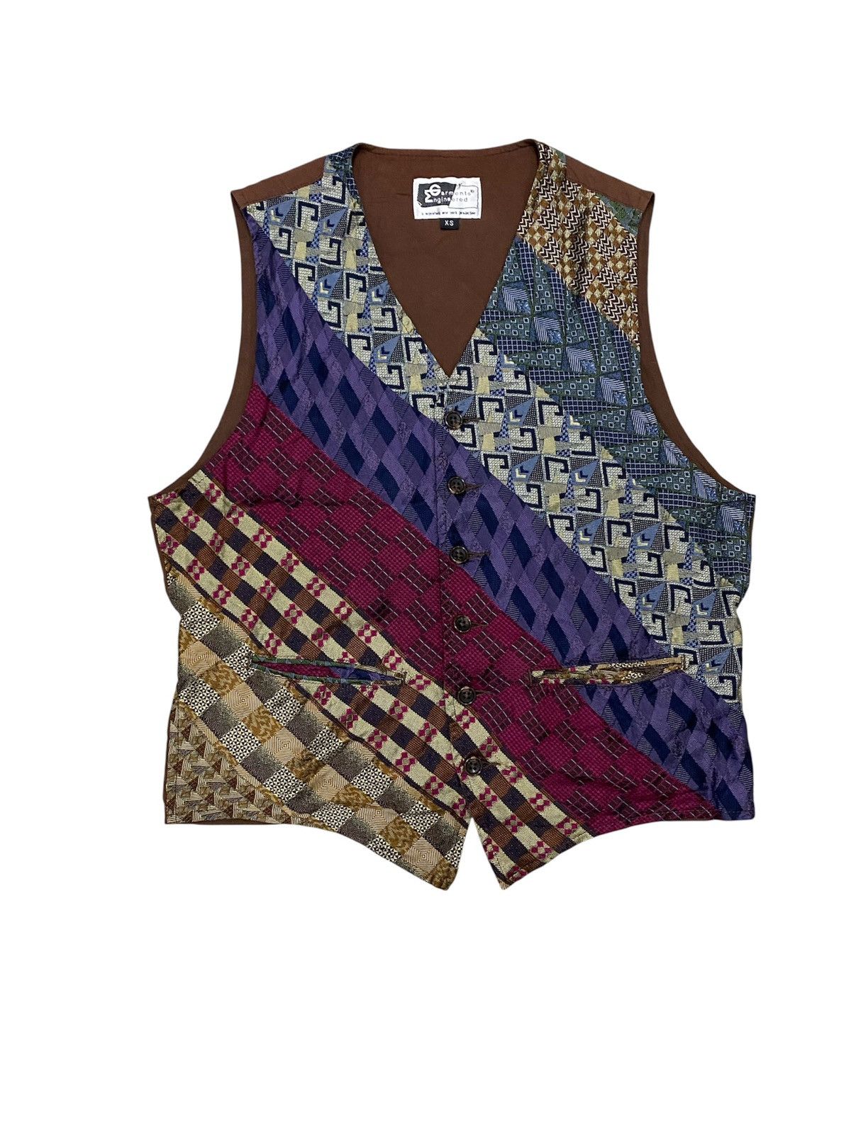 Engineered Garments 2000s Silk Native vest Size US XS / EU 42 / 0 - 1 Thumbnail