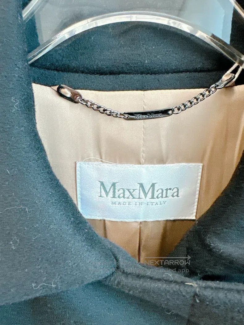 Max Mara Max Mara Black Wool Coat Size XS / US 0-2 / IT 36-38 - 3 Thumbnail