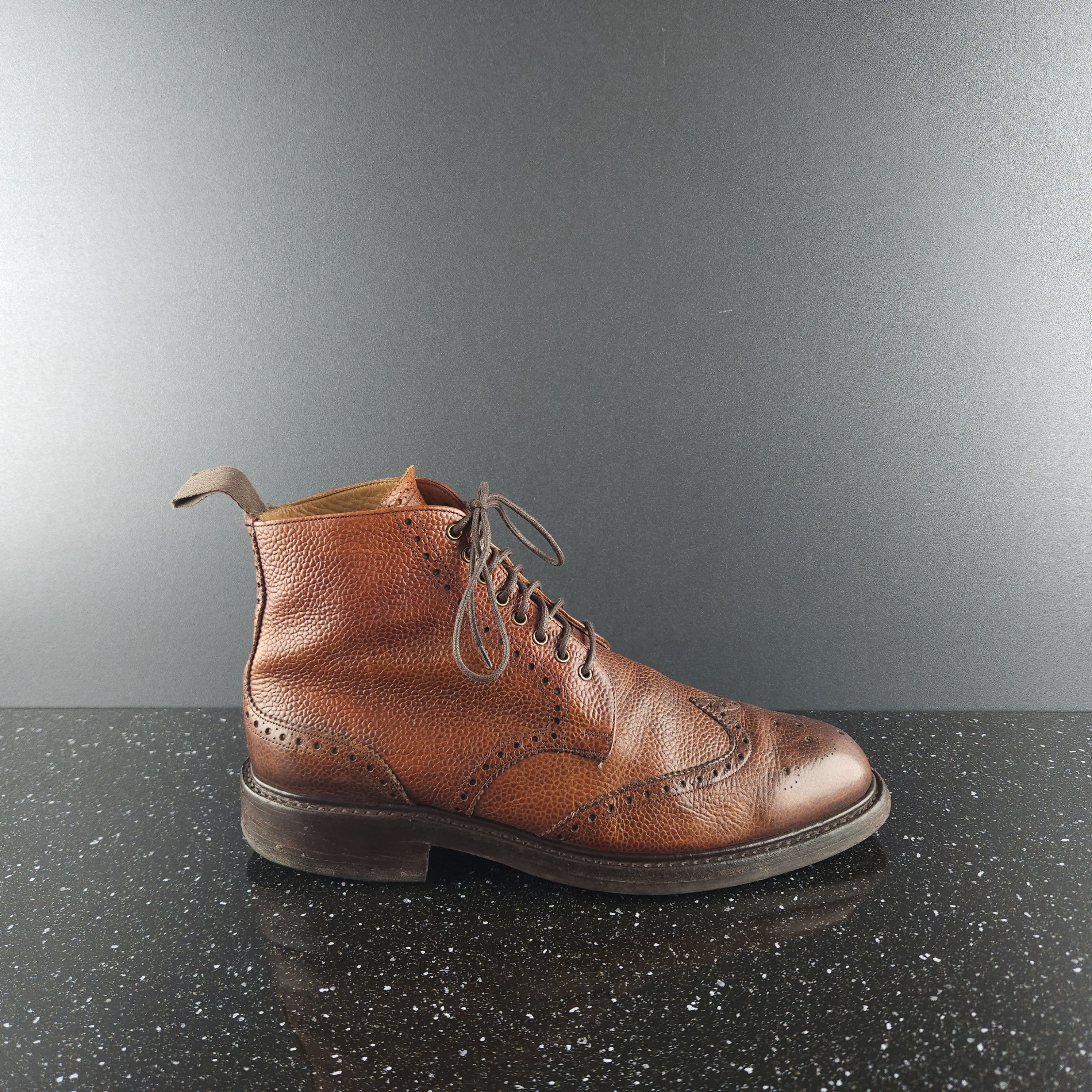 image of Herring Langdale 2 Brown Leather Boots, Men's (Size 9)