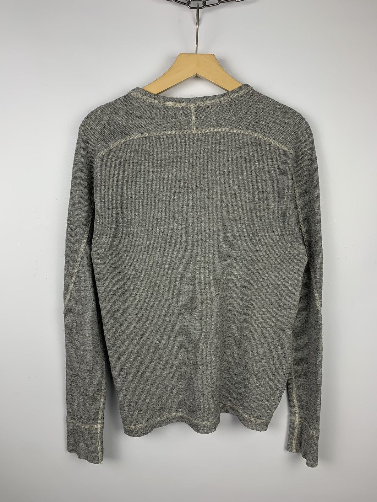 Polo Ralph Lauren Polo Ralph Lauren Y2K Ribbed Long Sleeve Tee Gray Size S Size US S / EU 44-46 / 1 - 6 Thumbnail