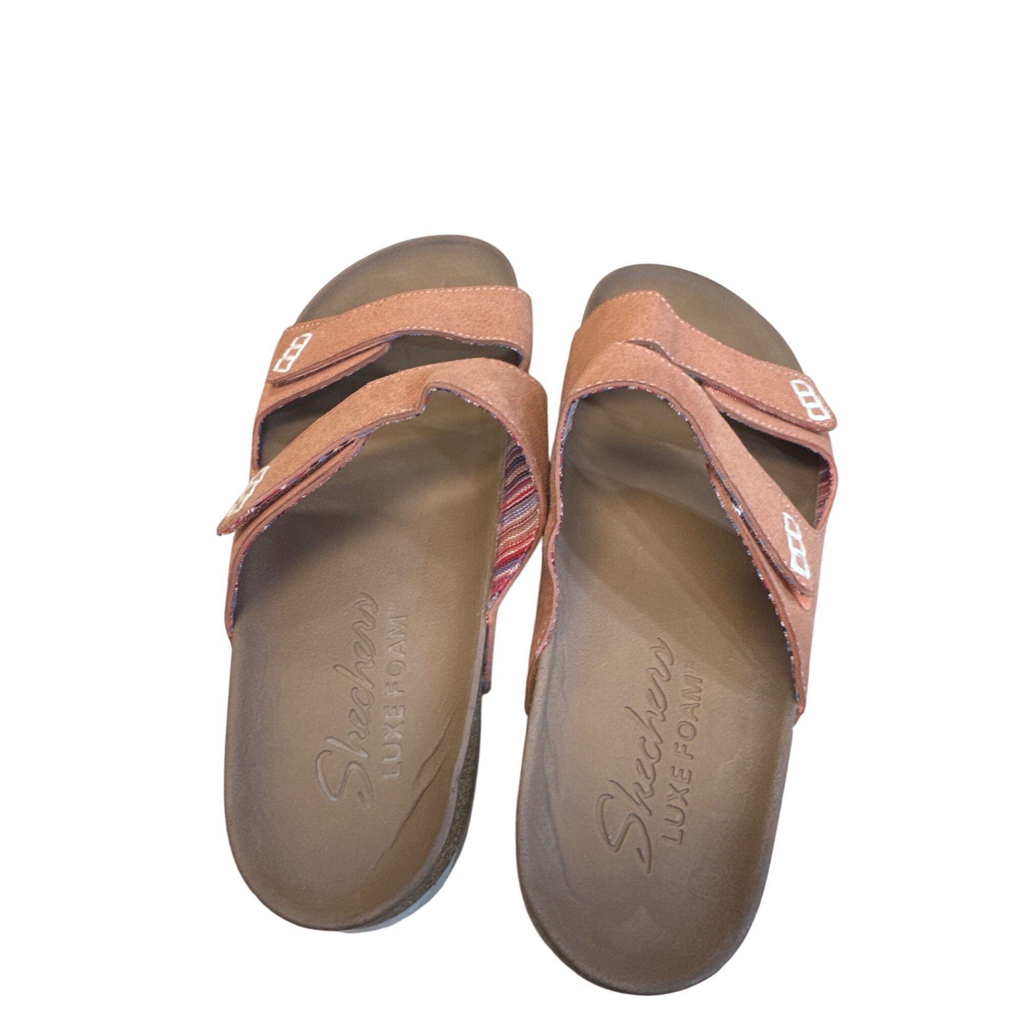 SKECHERS Skechers Mens Coral Granola Luxe Foam Sandals Size 10 SKU 82 Size US 10 / EU 43 - 8 Thumbnail