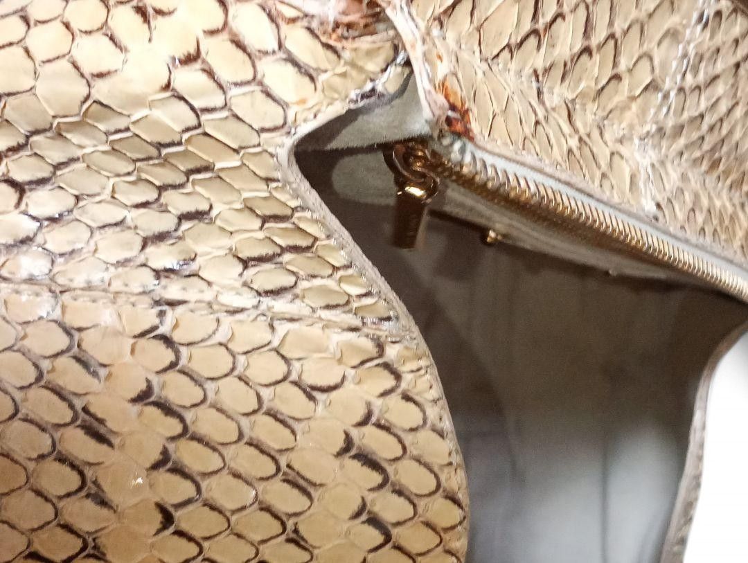 Dolce & Gabbana Dolce & Gabbana - Python Handbag Exotic Leather White Size ONE SIZE - 6 Thumbnail