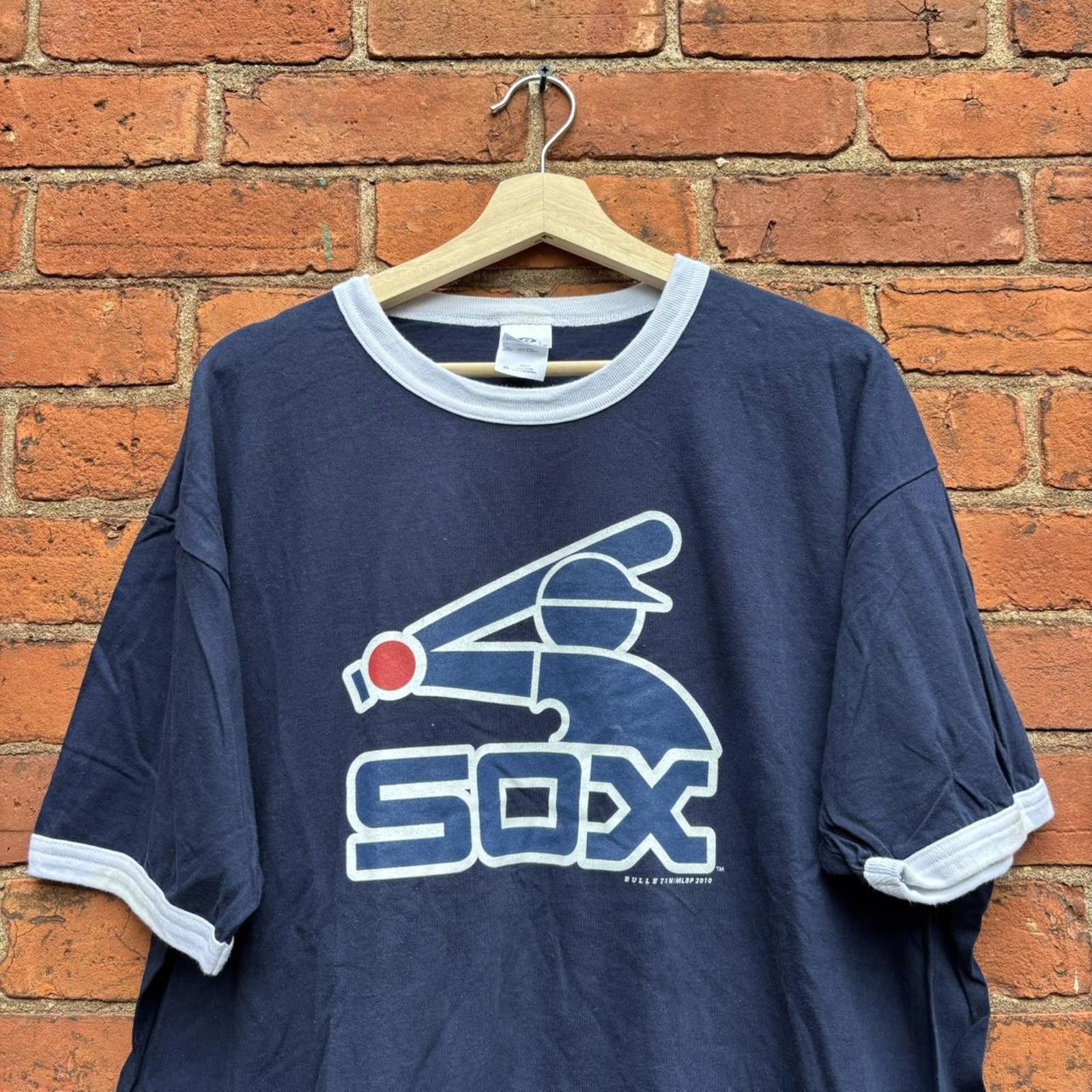 Other vintage chicago white Sox ringer t shirt XL 2010 Size US XL / EU 56 / 4 - 3 Thumbnail