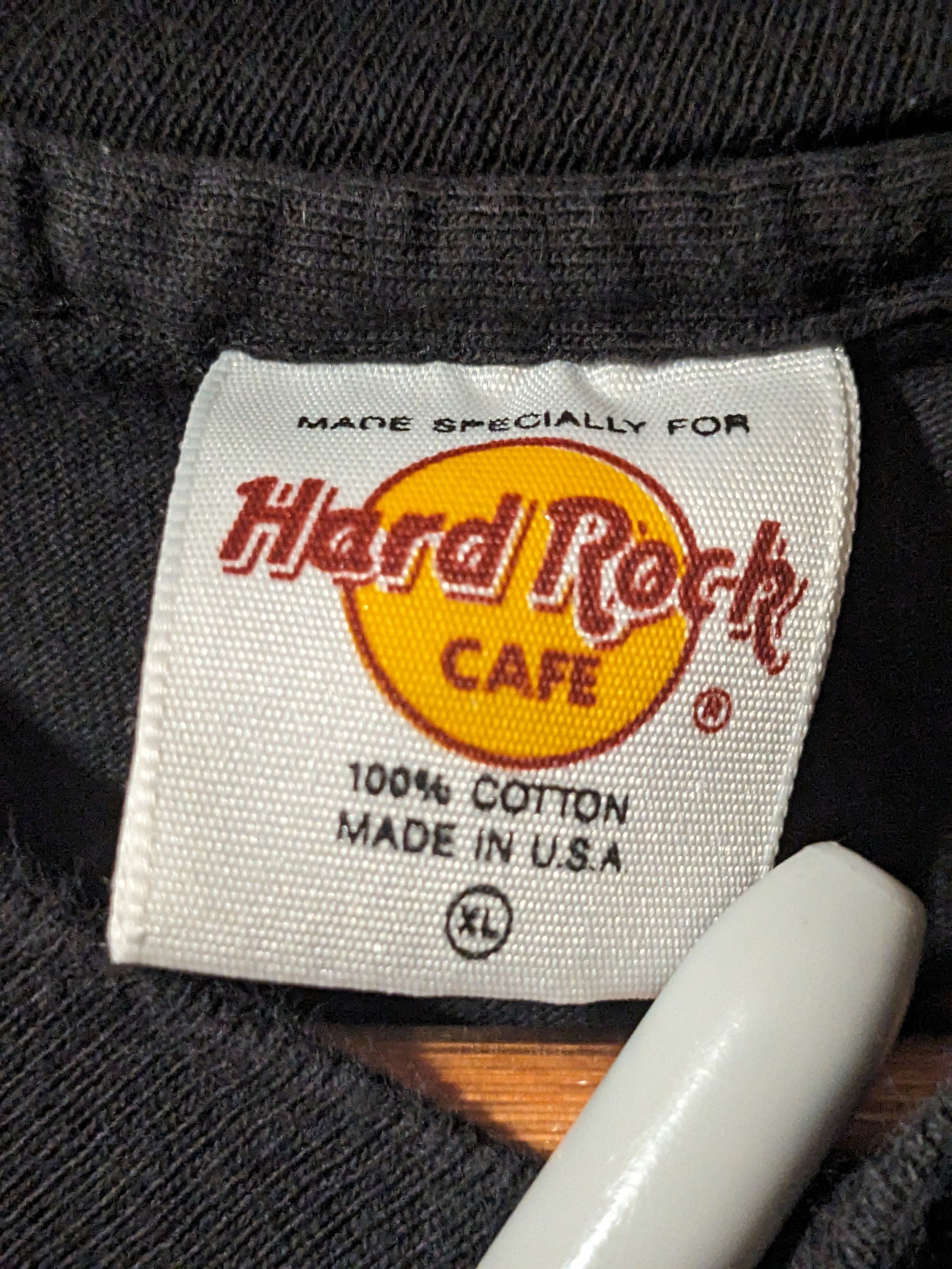 Hard Rock Cafe × Vintage Vintage 90s Hard Rock Cafe Las Vegas Logo X-Large T-Shirt Size US XL / EU 56 / 4 - 3 Thumbnail