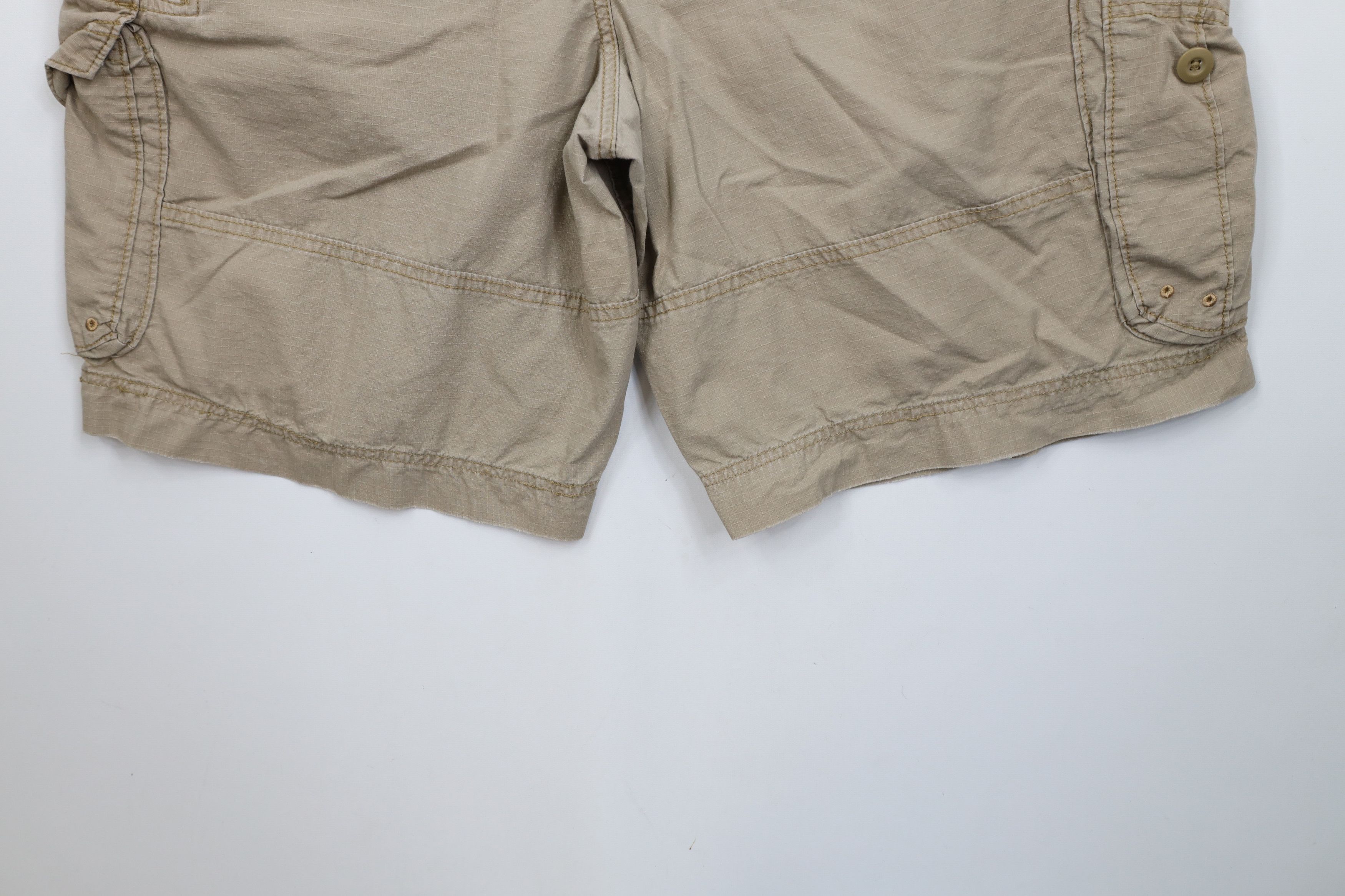 Ocean Pacific × Vintage Vintage 90s Y2K Ocean Pacific OP Ripstop Cargo Shorts Beige Size US 40 / EU 56 - 13 Thumbnail