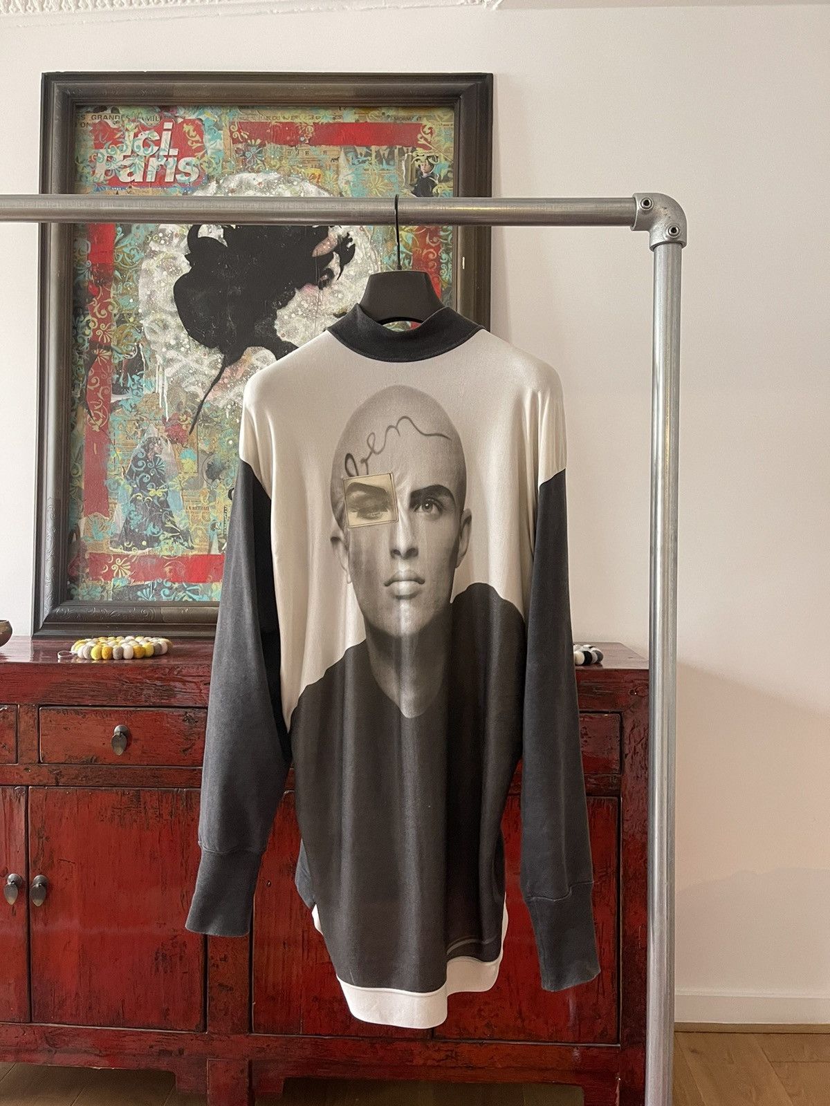 Jean Paul Gaultier SS02 Jean Paul Gaultier eye patchwork top
