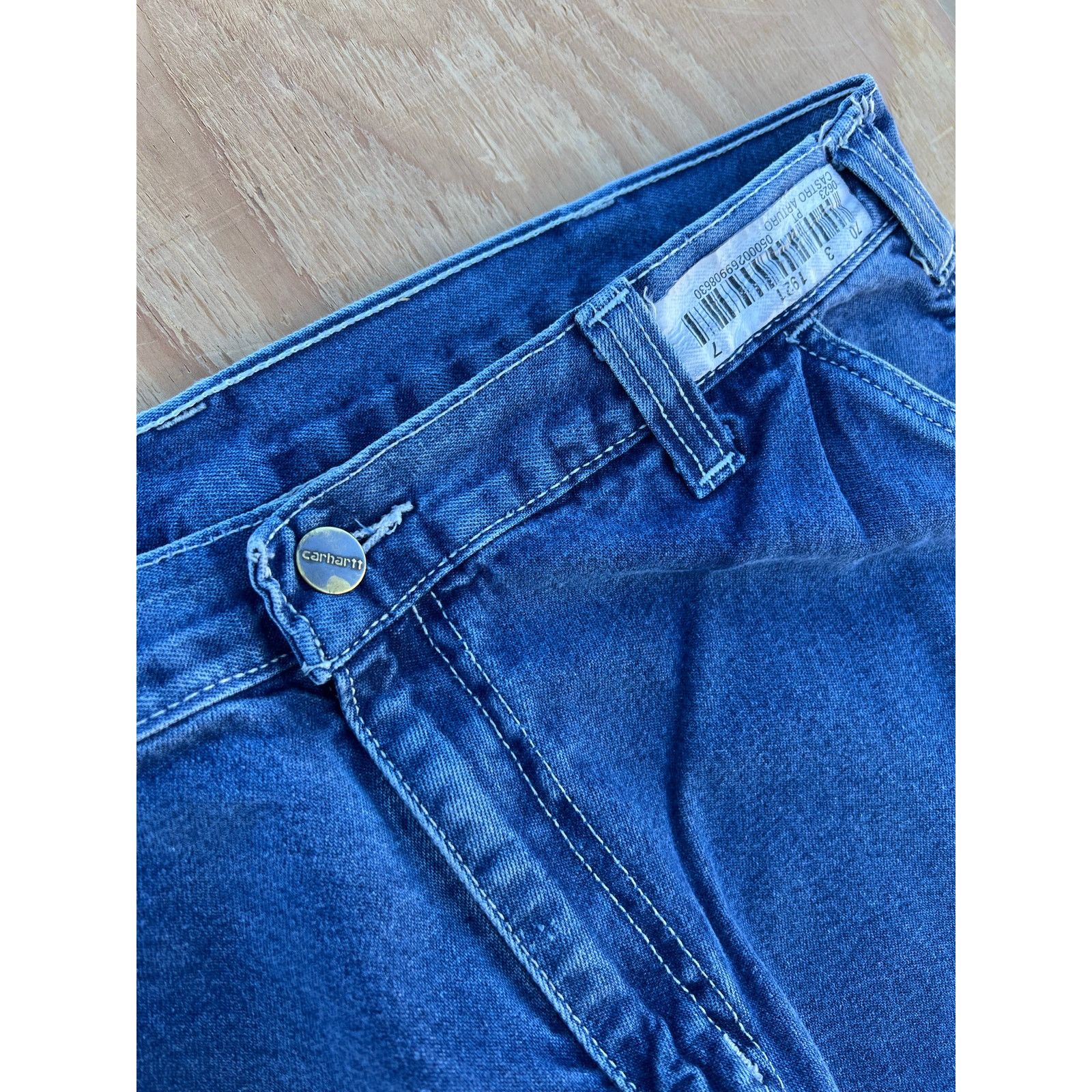 Carhartt Carhartt Jeans Mens 34x30 Blue Denim Carpenter Dungaree Fit Size US 34 / EU 50 - 12 Thumbnail
