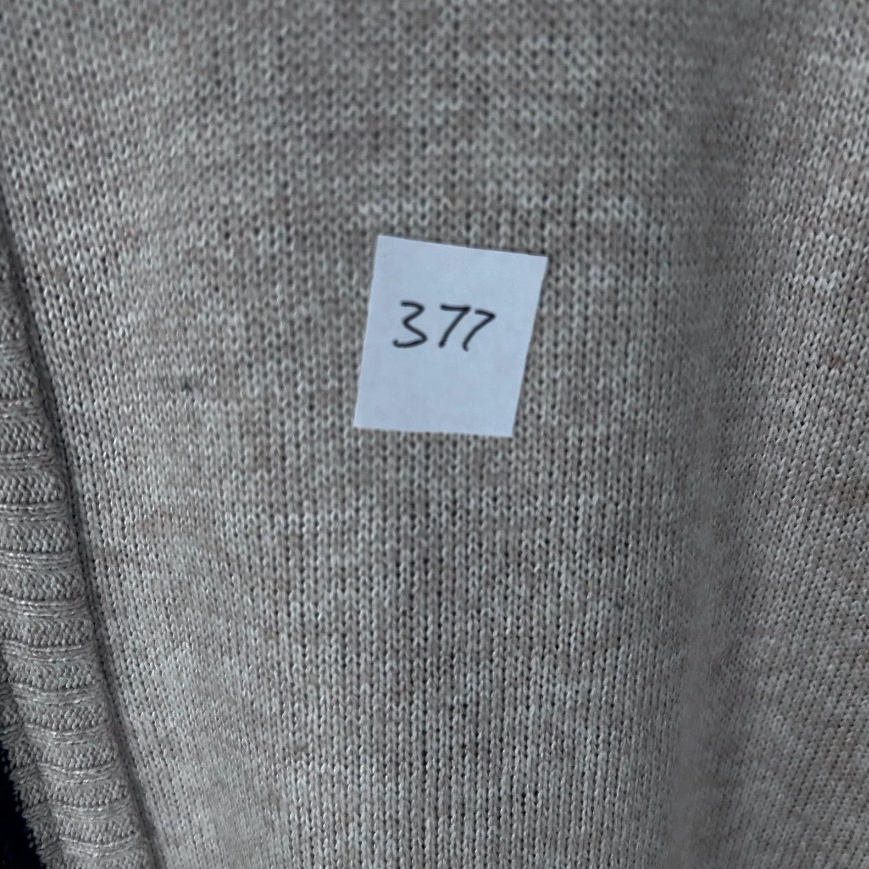 Vintage Yeokou Mens XXL Sweater Full Zip Mock Neck Beige Oatmeal Wool Cashmere Knit Heavyweight Lined Pockets Size US XXL / EU 58 / 5 - 7 Thumbnail