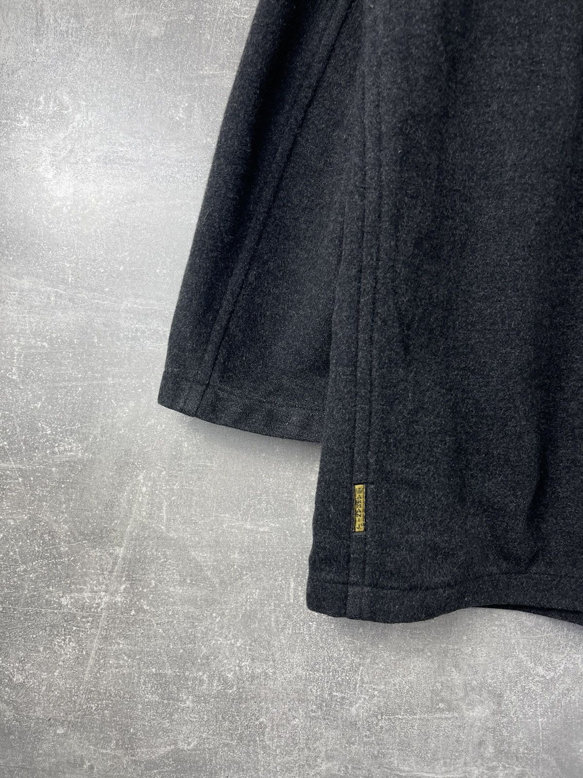 Armani Armani Jeans Vintage Hooded Wool Field Coat Dark Grey Size US L / EU 52-54 / 3 - 10 Thumbnail