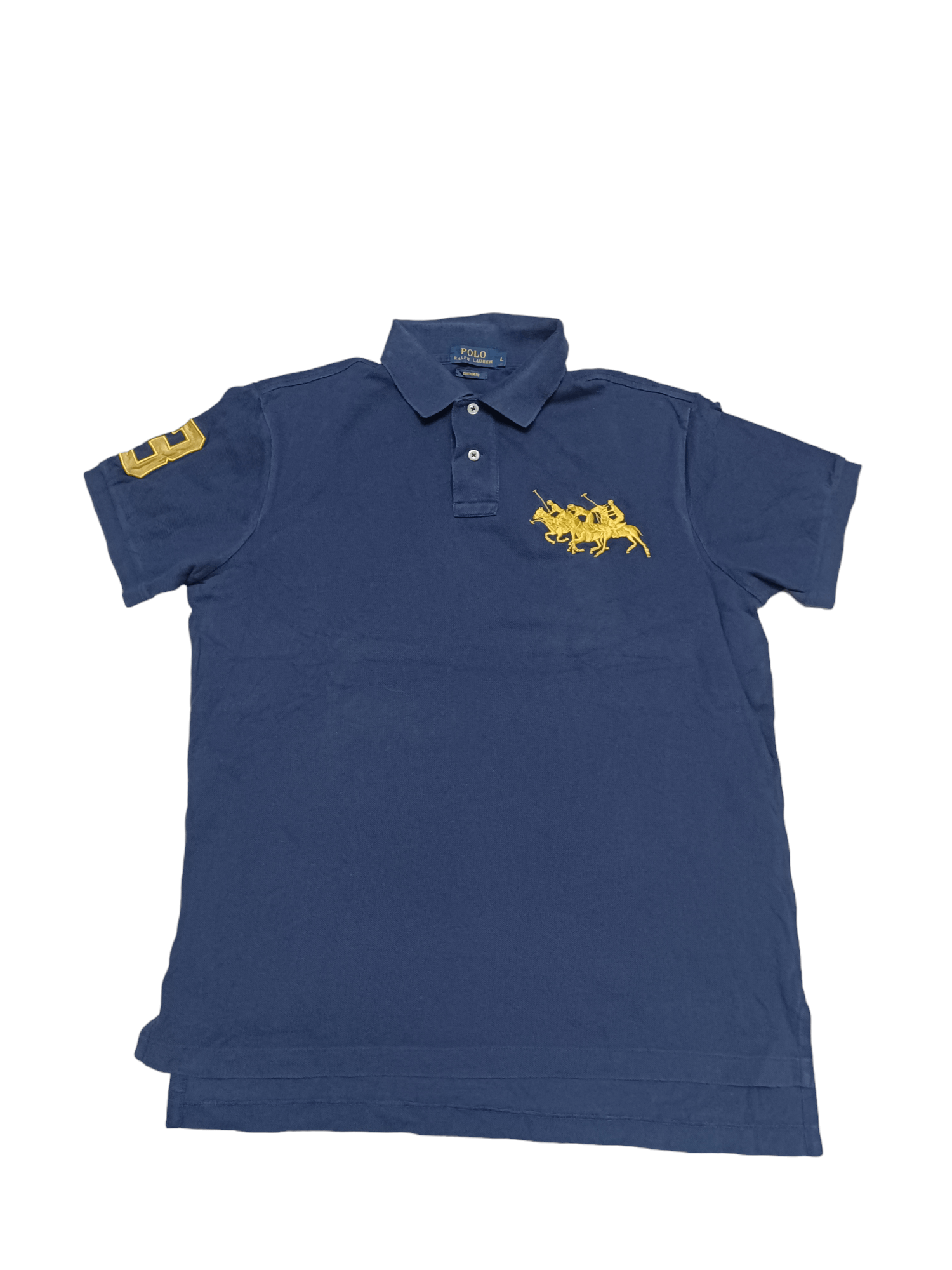 Polo Ralph Lauren POLO RALPH LAUREN VINTAGE EMBROIDERED LOGOS POLO SHIRT Size US L / EU 52-54 / 3 - 1 Thumbnail