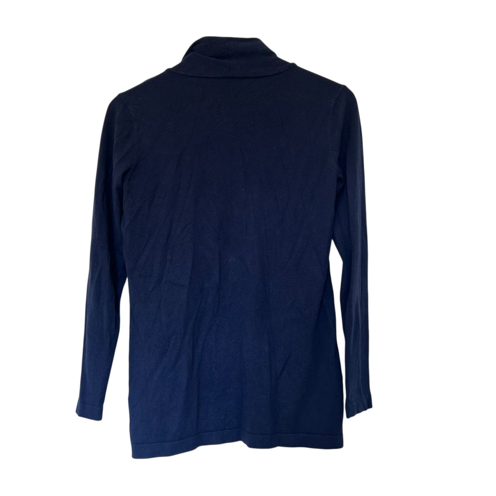 J.McLaughlin J. McLaughlin Navy Blue Open Front Cardigan Sz XS Size XS / US 0-2 / IT 36-38 - 4 Thumbnail