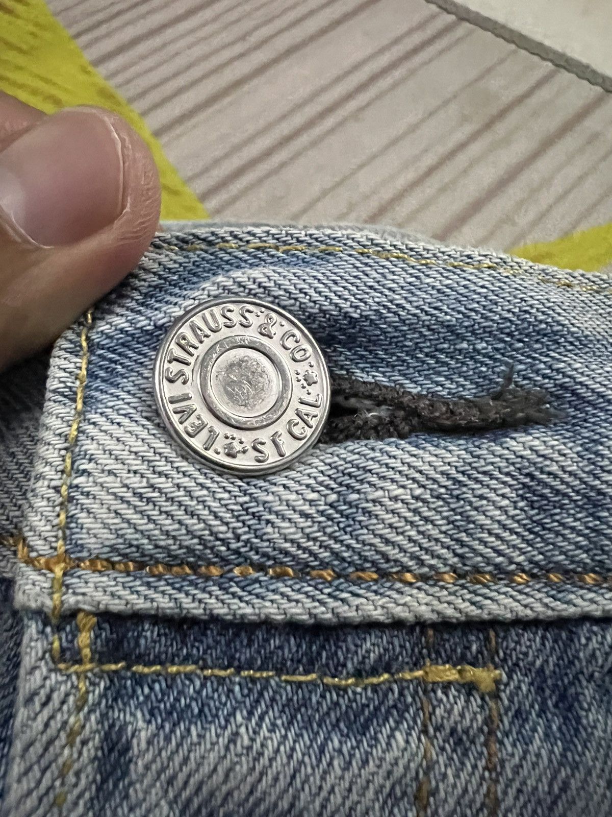 Levi's Vintage Levis 501 Distress Stone Wash Jean Size US 34 / EU 50 - 12 Thumbnail