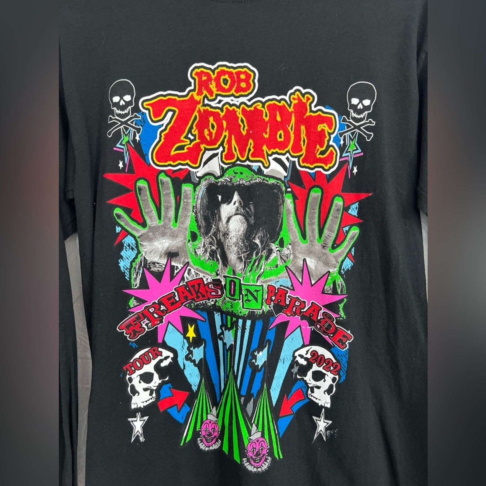 Band Tees Rob Zombie Freaks On Parade Long Sleeve T Shirt Mens Small Size US S / EU 44-46 / 1 - 2 Thumbnail