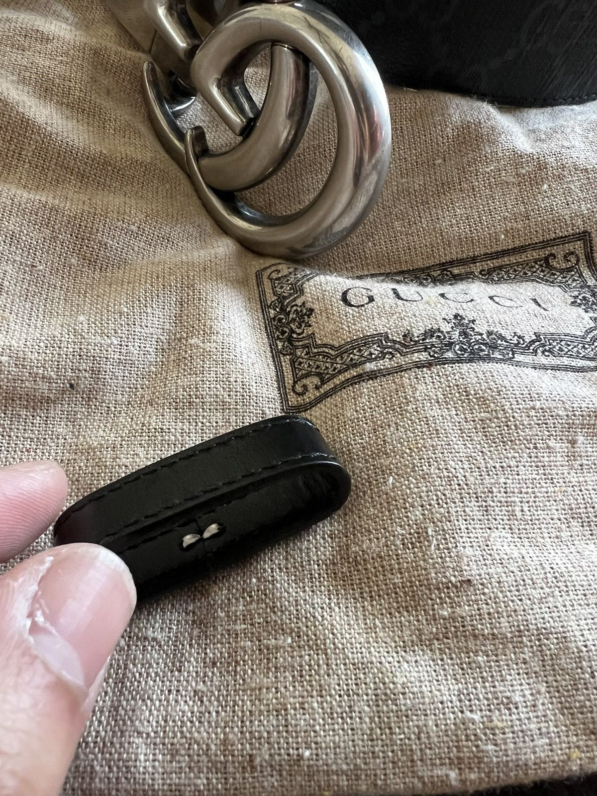 Gucci GUCCI GG MARMONT REVERSIBLE BELT Size 40 - 21 Thumbnail