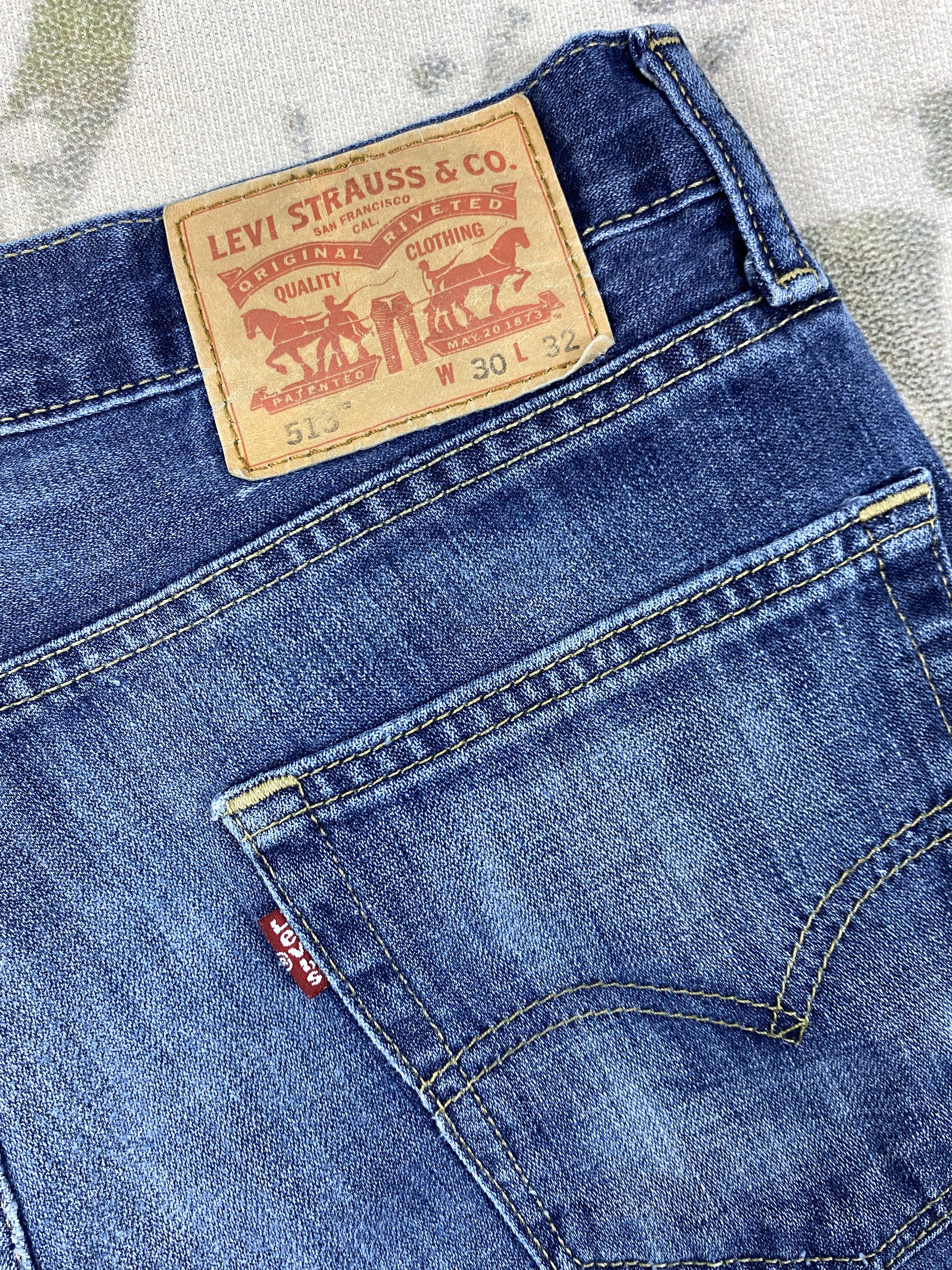 Japanese Brand Dark Blue Vintage Levi's 513 Distressed Denim 30x31.5 JN371 Size US 30 / EU 46 - 13 Thumbnail