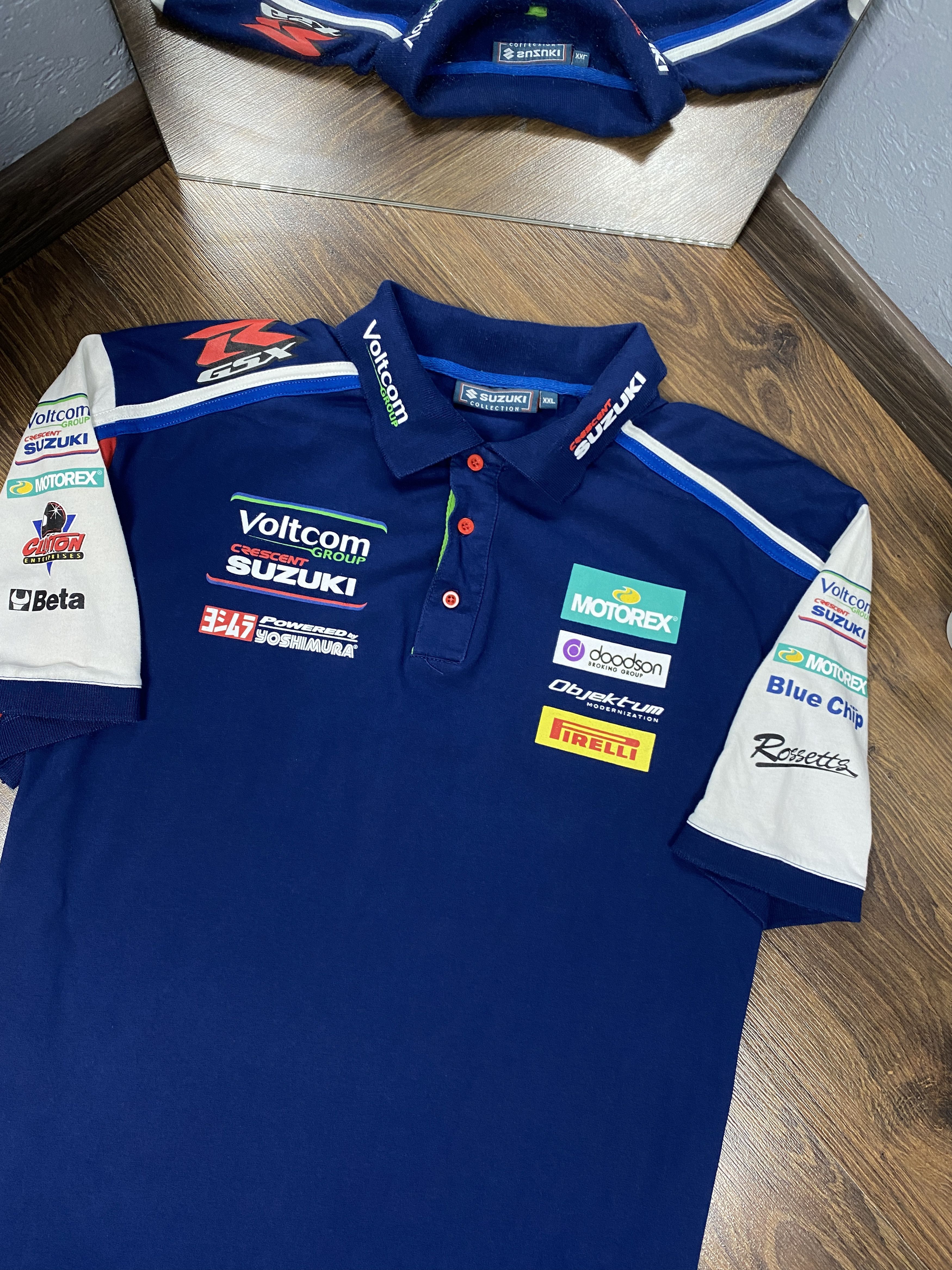 Japanese Brand Subaru Racing team vintage polo shirt Size US XXL / EU 58 / 5 - 6 Thumbnail