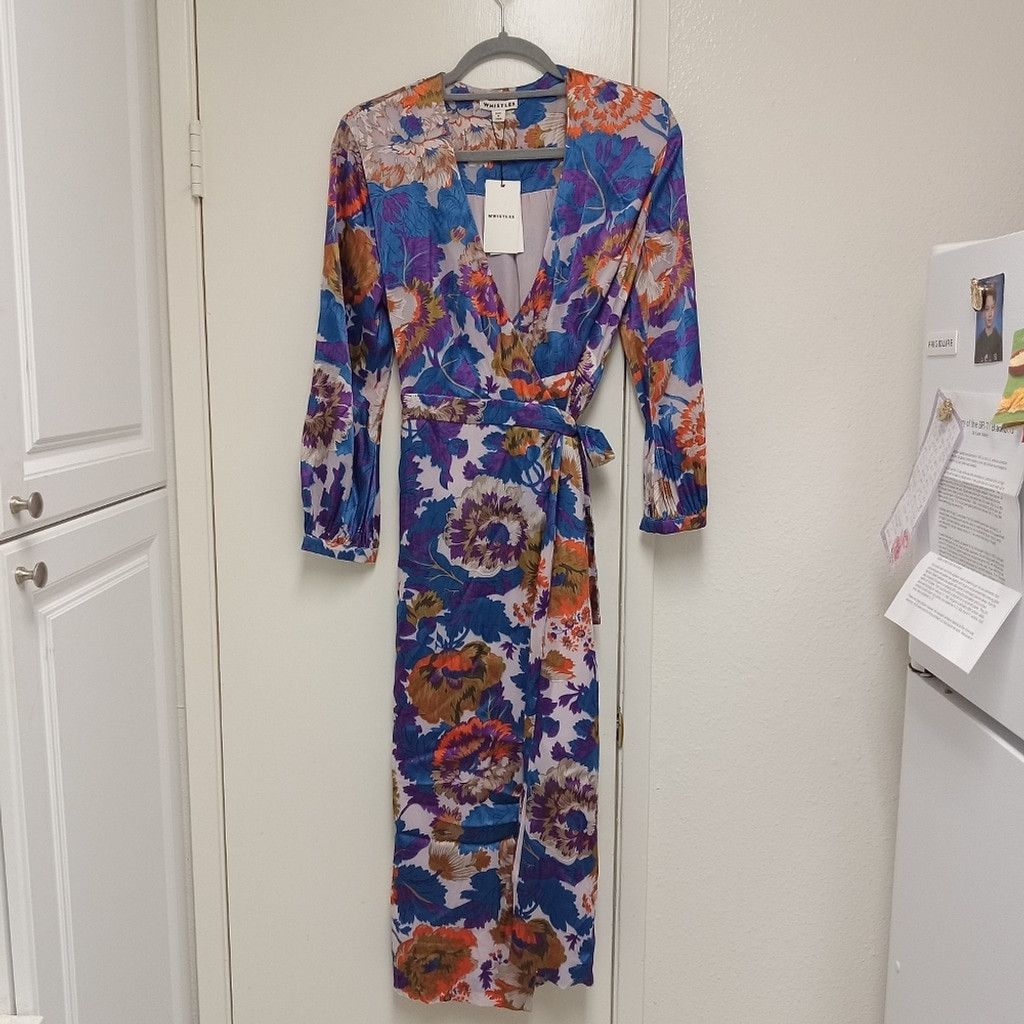Whistles Autumn Bloom Devore Wrap Dress from Whistles Size M / US 6-8 / IT 42-44 - 5 Thumbnail
