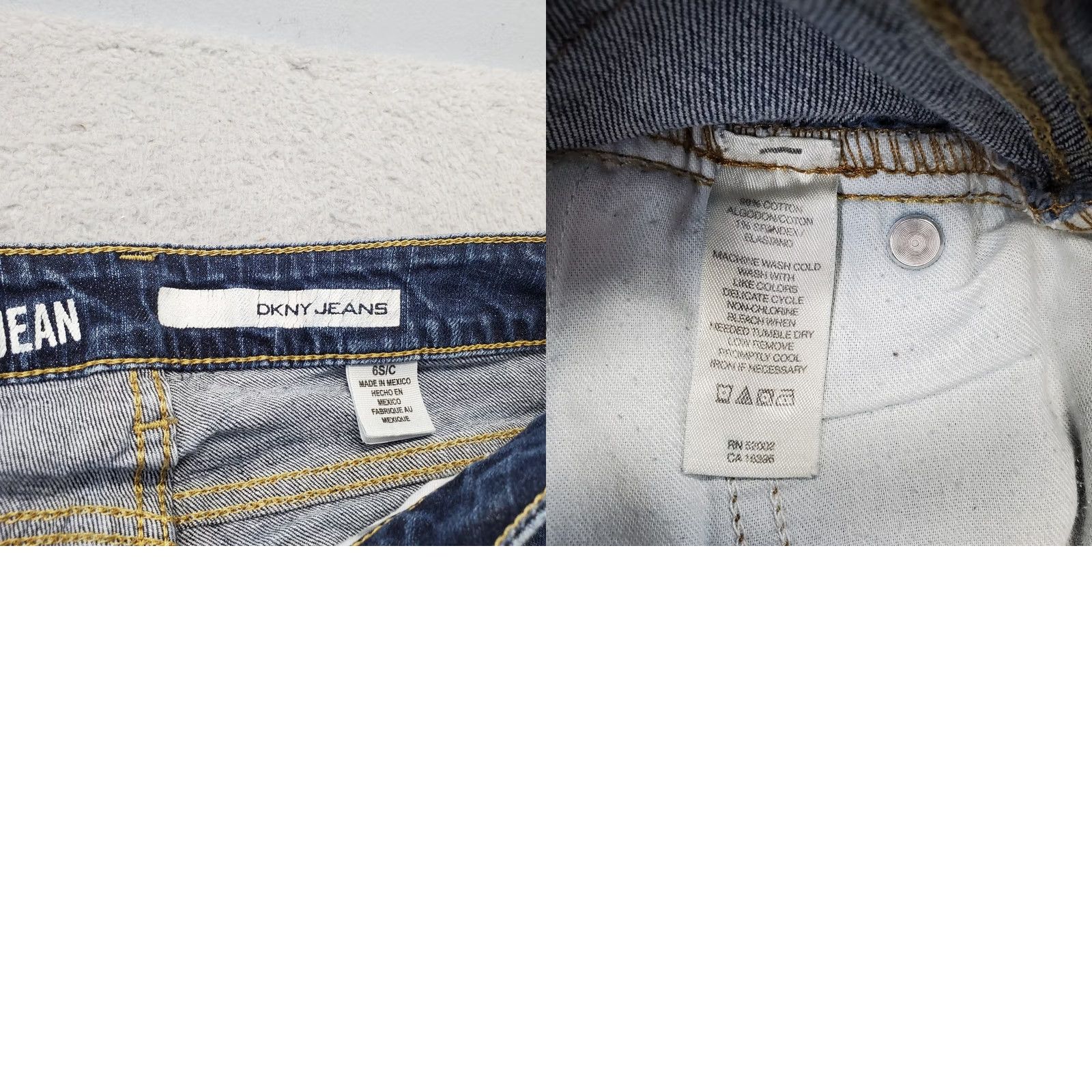 DKNY DKNY Womens Jeans Bootcut 5-Pocket Denim Blue Size 6 Slim Stretch Soho Flat Front 27.75 Inseam Regular Waist 29 In Vintage: No Size 28" / US 6 / IT 42 - 8 Thumbnail