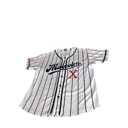 Other Malcolm X Striped Baseball Jersey Men Sz M Melanin Apparel C Size US M / EU 48-50 / 2 - 1 Thumbnail
