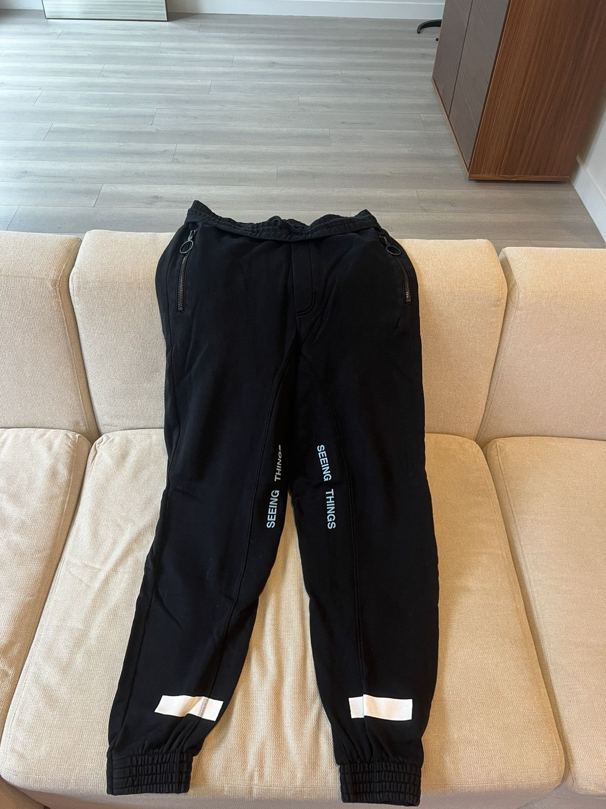 Off-White Off-White Black Sweatpants Size US 32 / EU 48 - 1 Thumbnail
