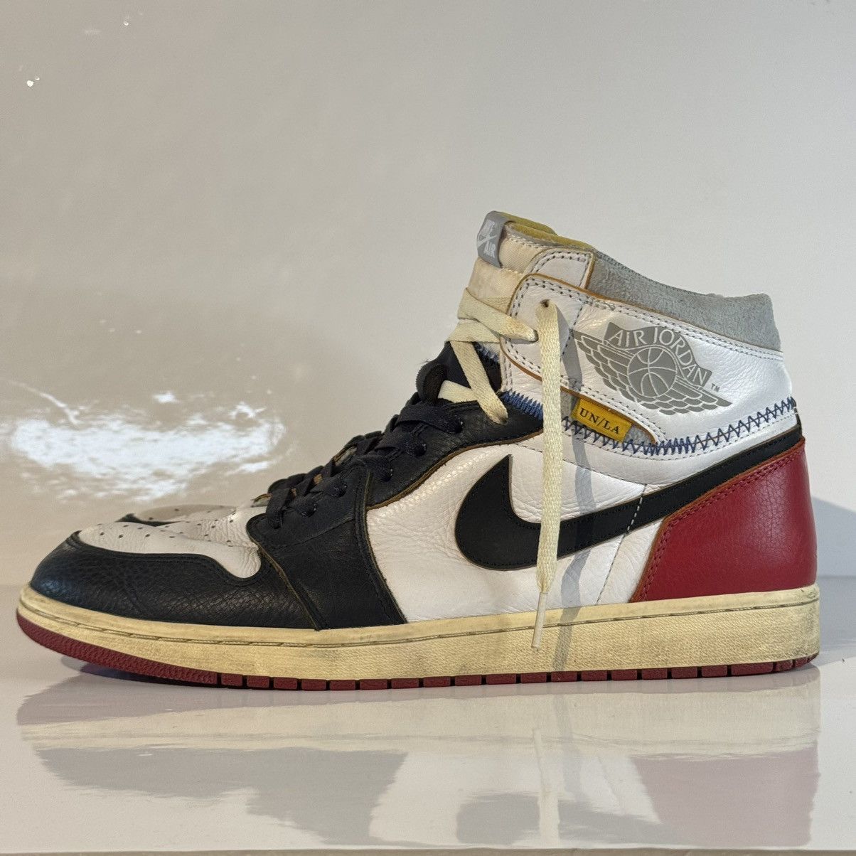 Jordan Brand × Union LA Union LA x Air Jordan 1 Retro High NRG 'Black Toe' Size US 13 / EU 46 - 4 Thumbnail