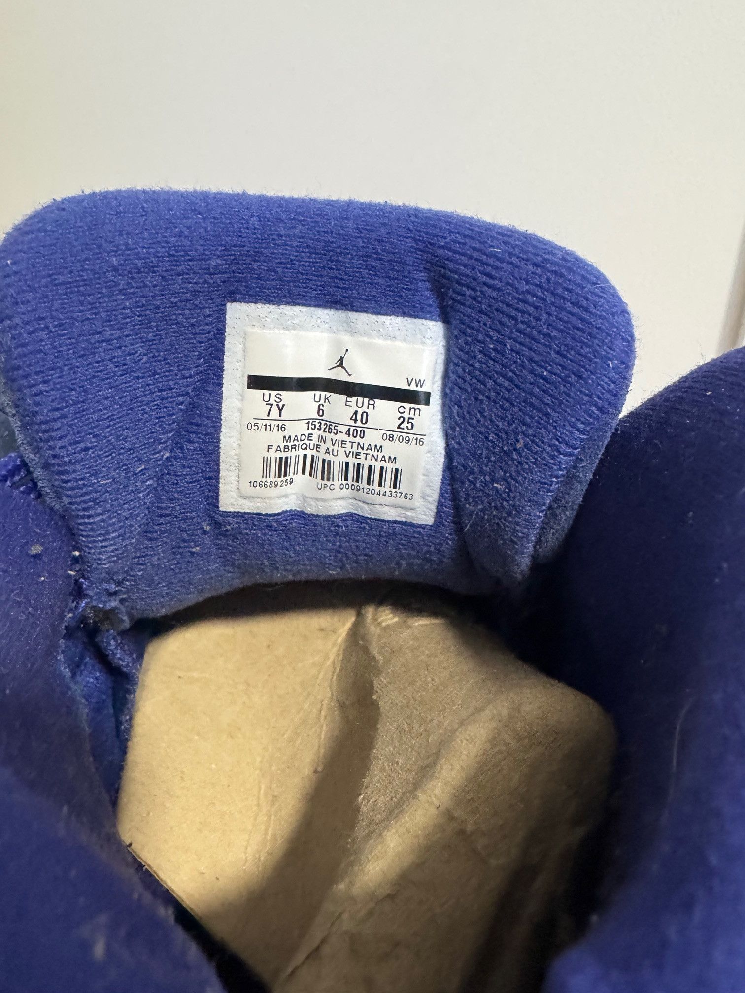 Jordan Brand Jordan 12 Retro - Deep Royal Blue Size US 7 / EU 40 - 5 Thumbnail