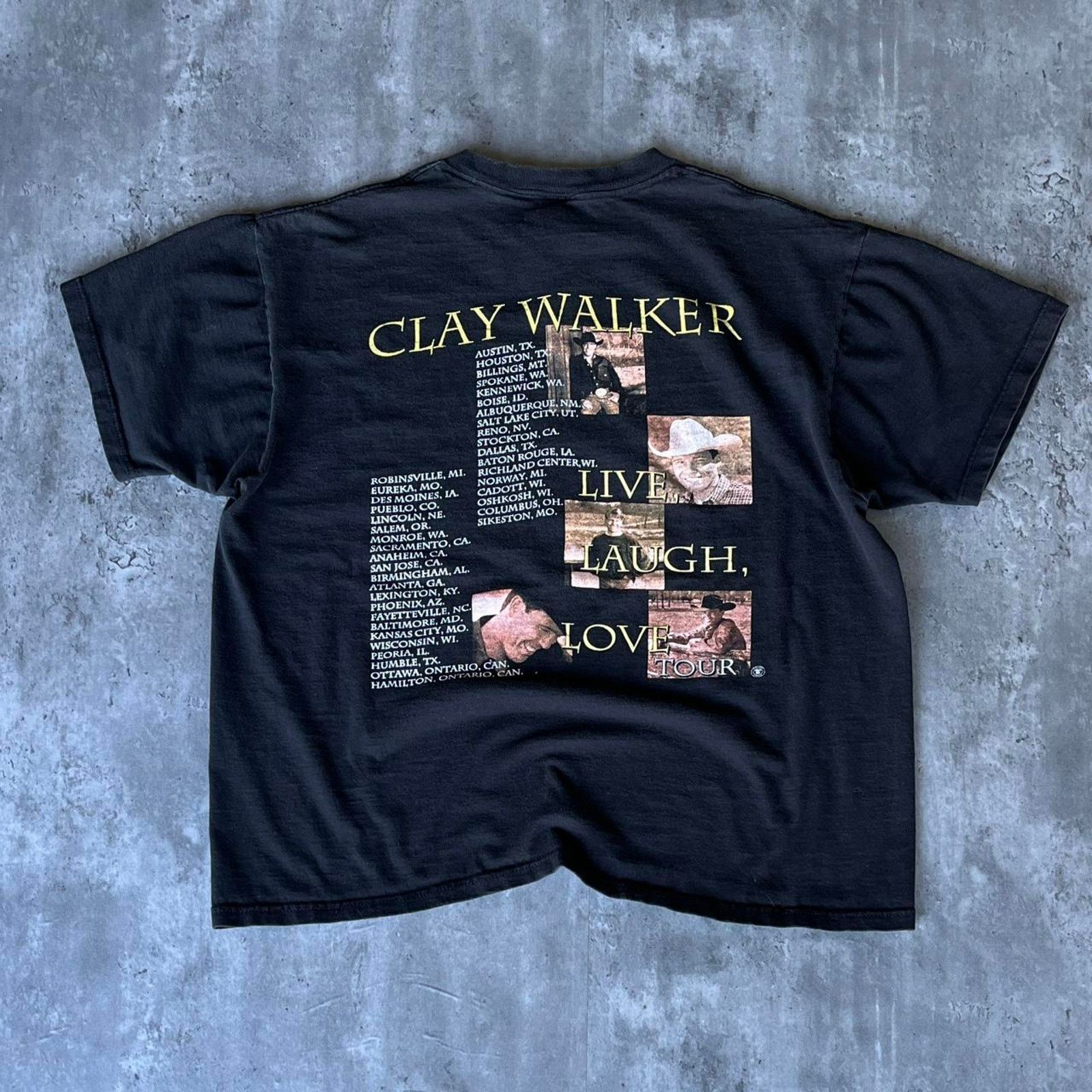Band Tees × Vintage Crazy Y2K Clay Walker Graphic Country Music Band Tee Size US XL / EU 56 / 4 - 3 Thumbnail