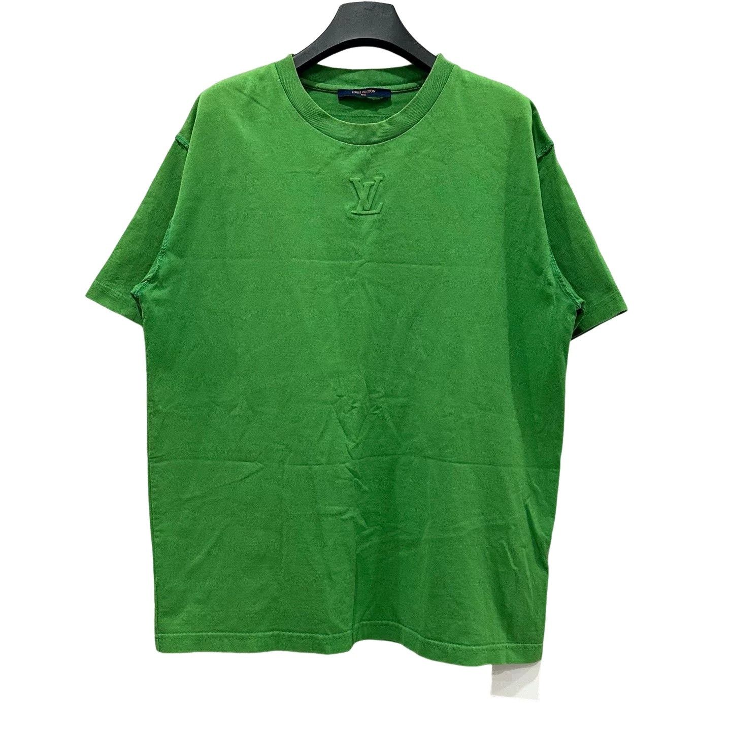 Louis Vuitton Louis Vuitton Green Embossed Logo T-Shirt XL Size US XL / EU 56 / 4 - 1 Thumbnail