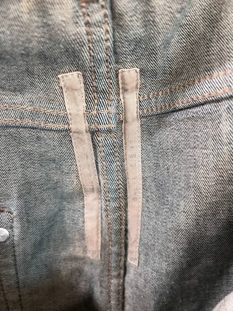 Rick Owens Rick Owens Waxed Coated Patchwork Denim Capris Size US 34 / EU 50 - 7 Thumbnail