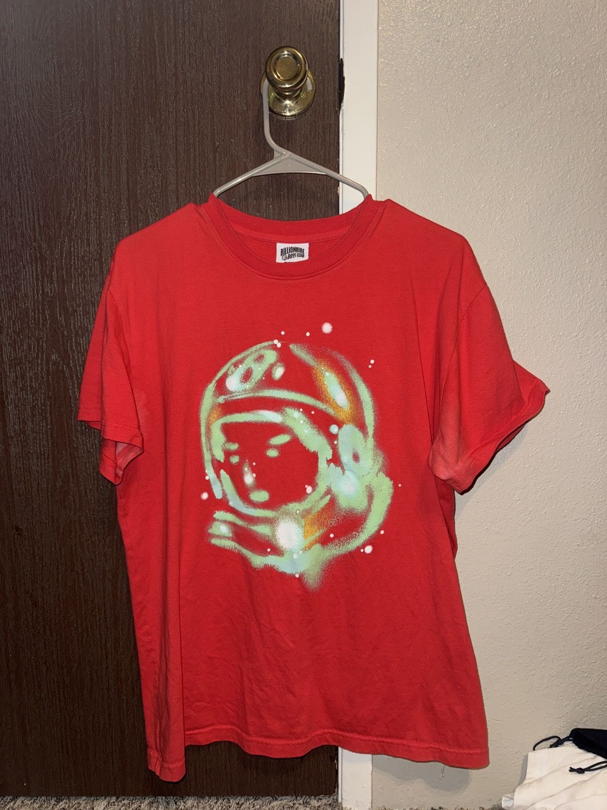 Billionaire Boys Club Billionaire Boys Club Spray Paint Astro Tee – Red Size US M / EU 48-50 / 2 - 1 Thumbnail