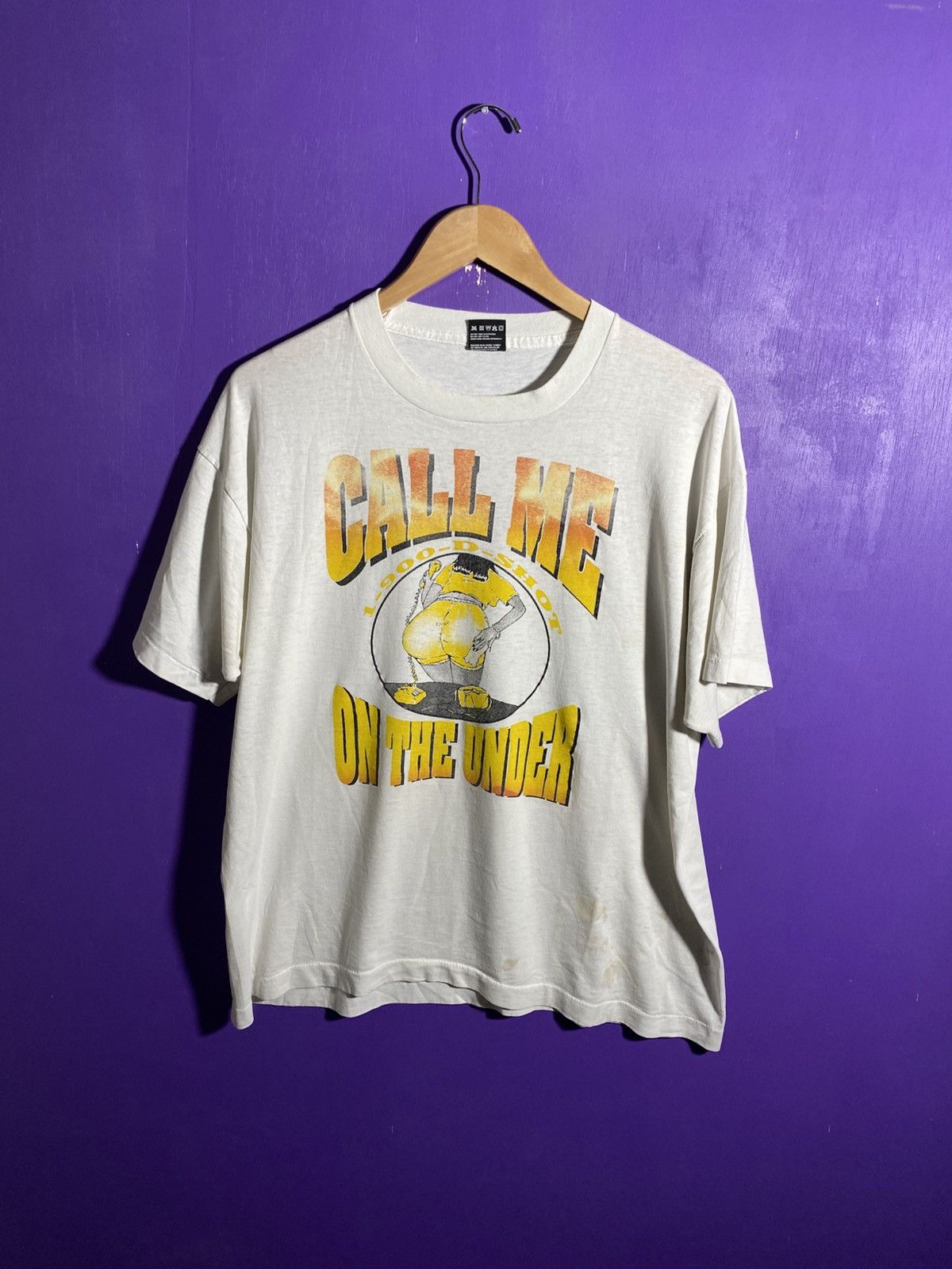 Rap Tees × Vintage Vintage 1993 D-Shot call me on the under t-shirt Size US XL / EU 56 / 4 - 1 Thumbnail