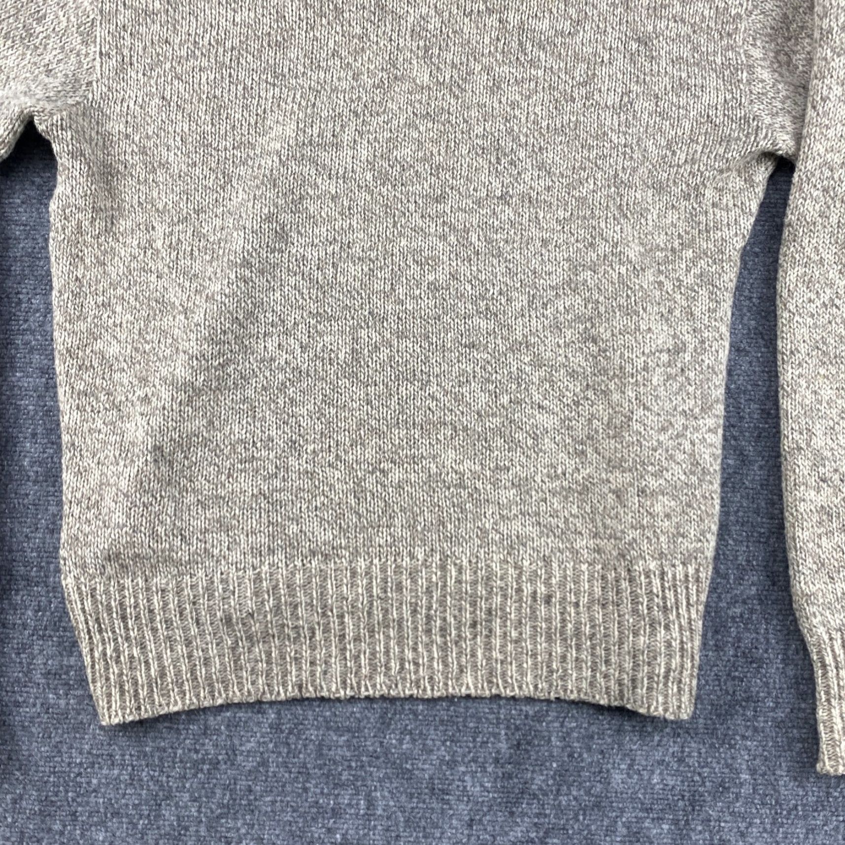 Eddie Bauer VINTAGE Eddie Bauer Sweater Mens LT Gray Shawl Collar Ragg Wool Blue USA Size US L / EU 52-54 / 3 - 7 Thumbnail