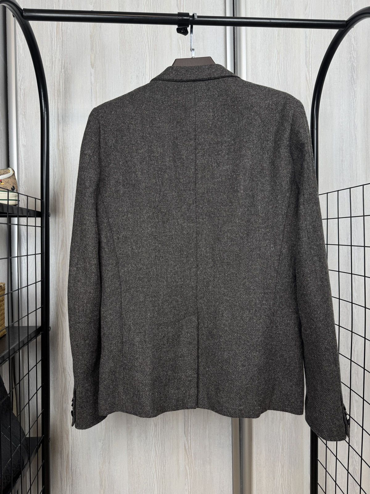 Diesel Diesel wool rayon grey tweed sport coat blazer jacket size L Size 42R - 9 Thumbnail