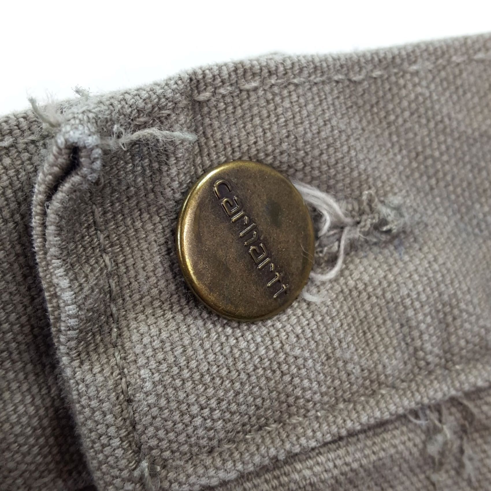 Carhartt VINTAGE Carhartt Khaki Beige Relaxed Size 42 Work Logo Chino Shorts 90s Mens Size US 42 / EU 58 - 4 Thumbnail
