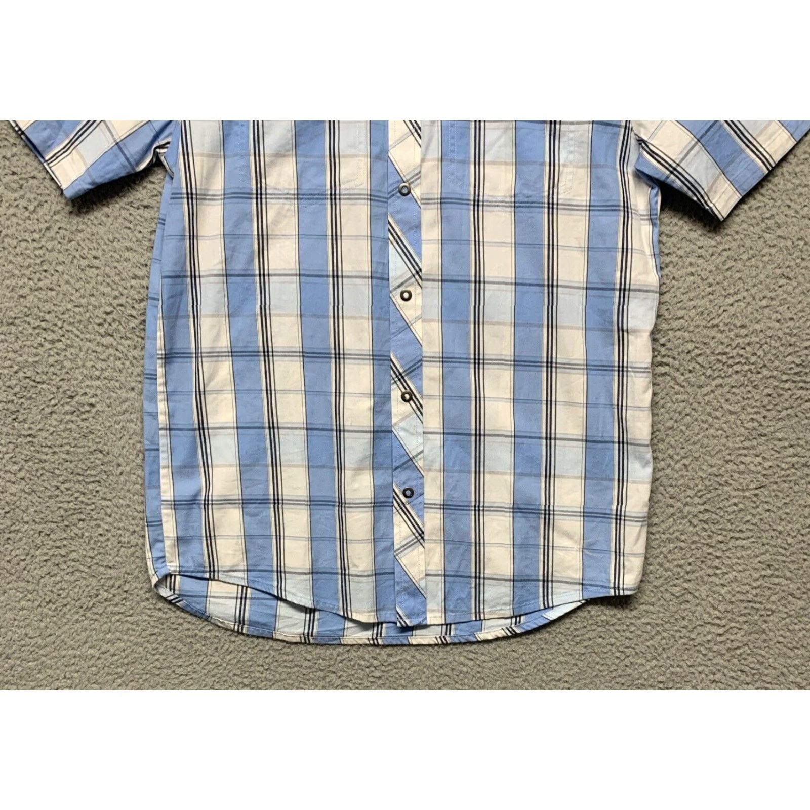 Under Armour Under Armour Men's M Fitted Plaid Short Sleeve Shirt Snap Button Collar Casual Shirt Size US M / EU 48-50 / 2 - 3 Thumbnail