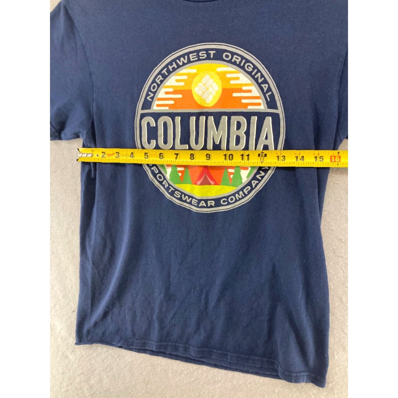 Vintage Columbia Outdoor Hiking T-Shirt Mens Small Blue Logo Short Sleeve Crew Neck Size US S / EU 44-46 / 1 - 2 Thumbnail