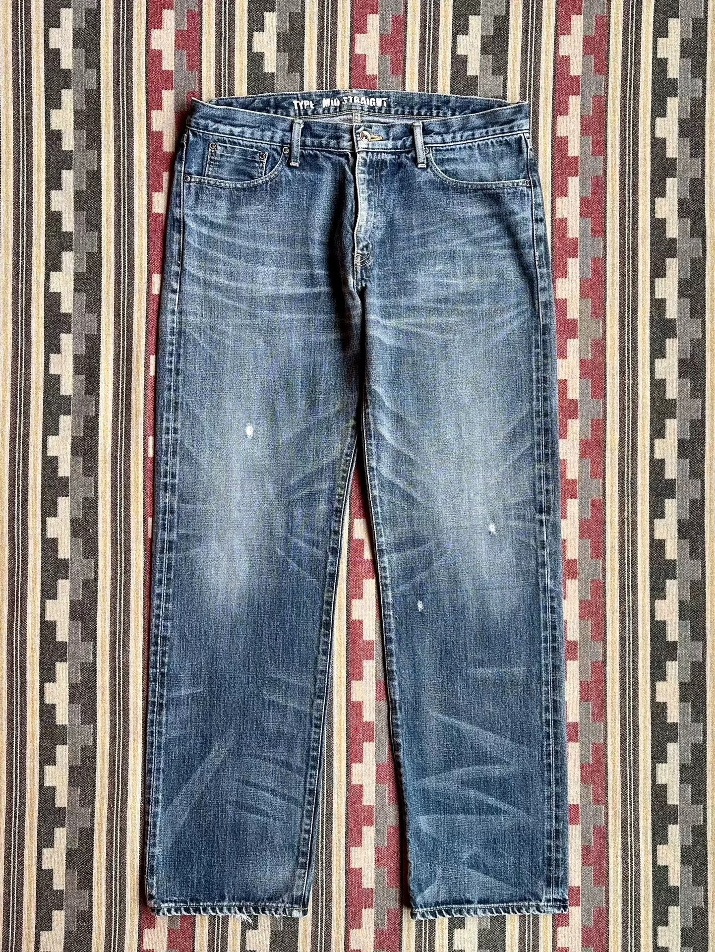Neighborhood neighborhood washed mid denim pants size XL Size US 31 - 1 Thumbnail