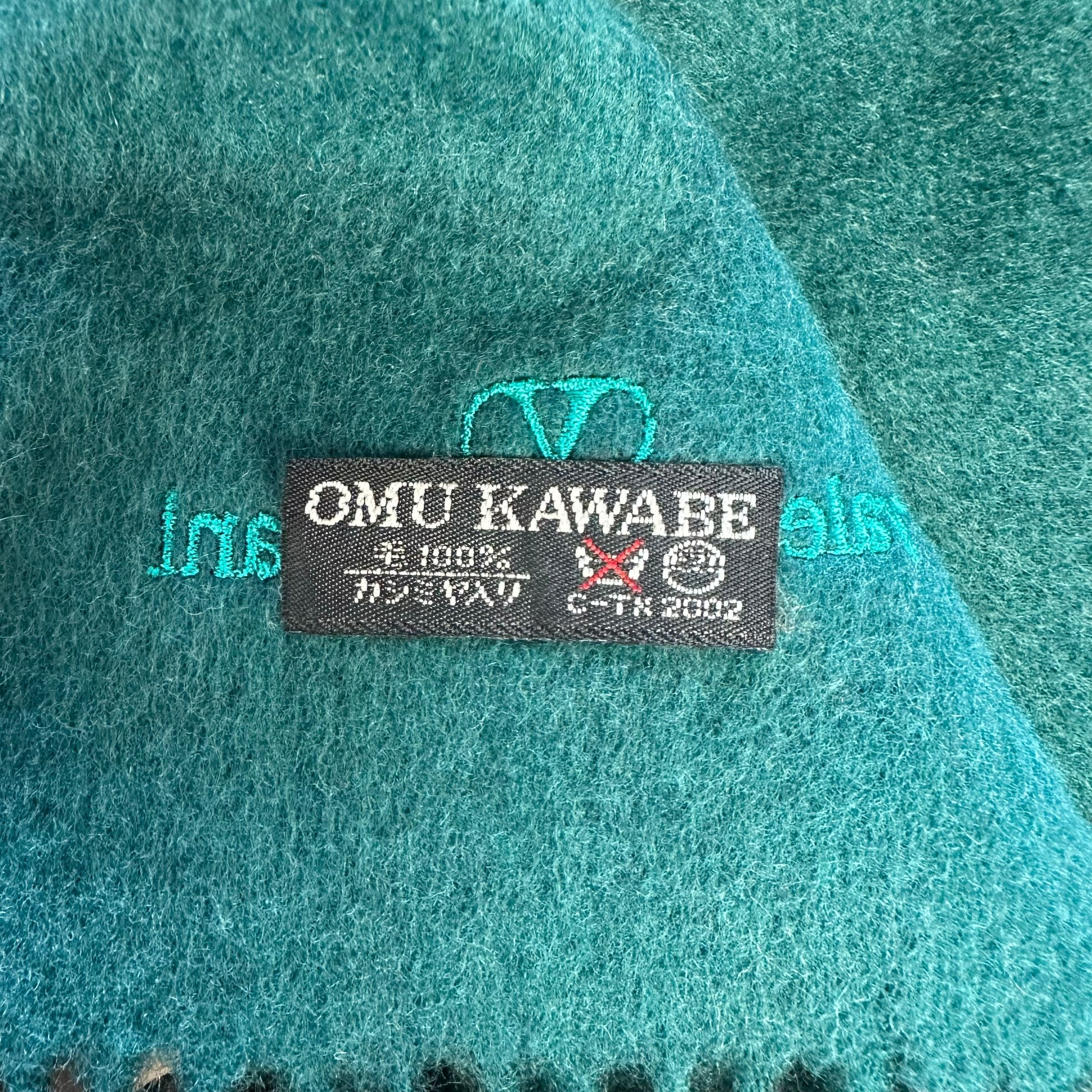 Vintage VALENTINO GARAVANI Green Checked Cashmere Scarf #A76-1831 Size ONE SIZE - 4 Thumbnail