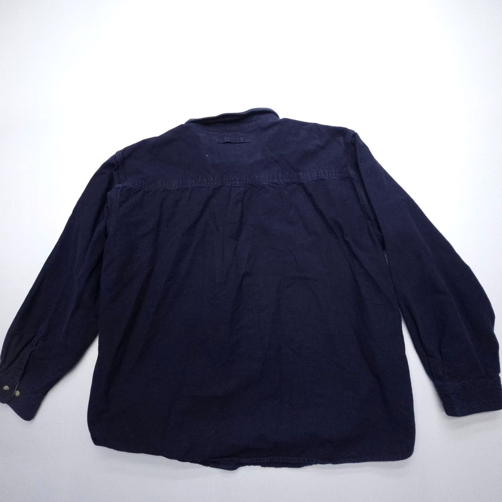 Vintage VINTAGE? No. Legendary Whitetails Flannel Shirt Mens 3XL Navy Cotton Outdoor Field Camp Bush Blue Solid All Seasons Pockets Button-Up Shirt Mens 3XL Size US XXL / EU 58 / 5 - 2 Thumbnail